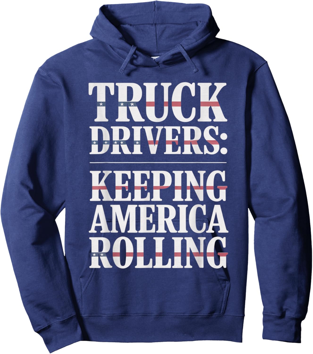 Trucker 18 Wheeler Semi Truck Truck Driver Hoodie - Hoodie | Navy