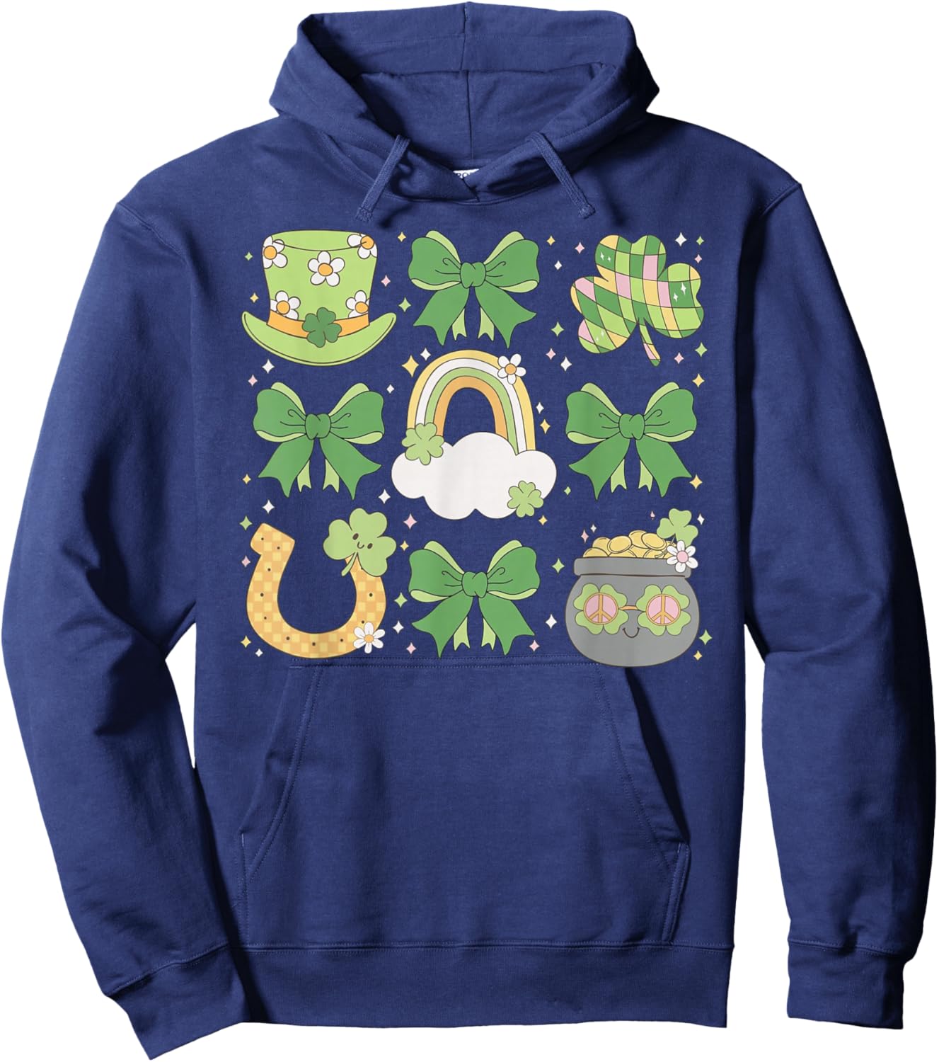Western Howdy Lucky Hoodie - Hoodie | Navy
