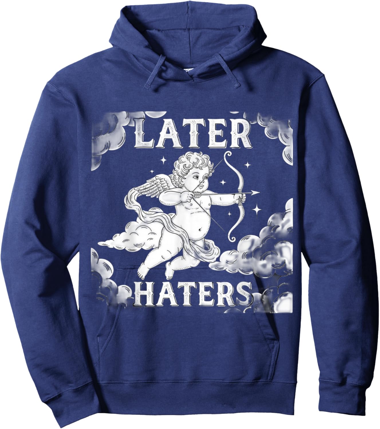 Funny T Shirts Later Haters Valentines Day Hoodie - Hoodie | Navy