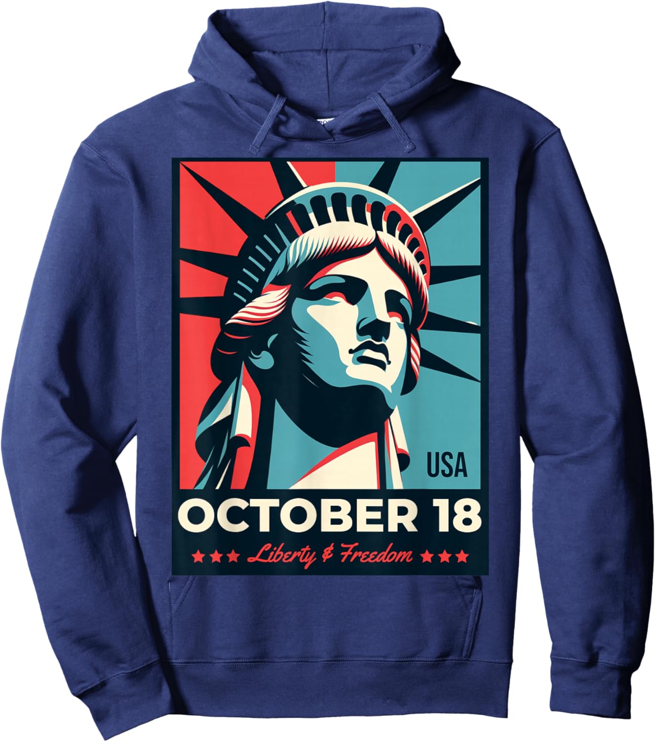 October 18 Shirt Hoodie - Hoodie | Navy