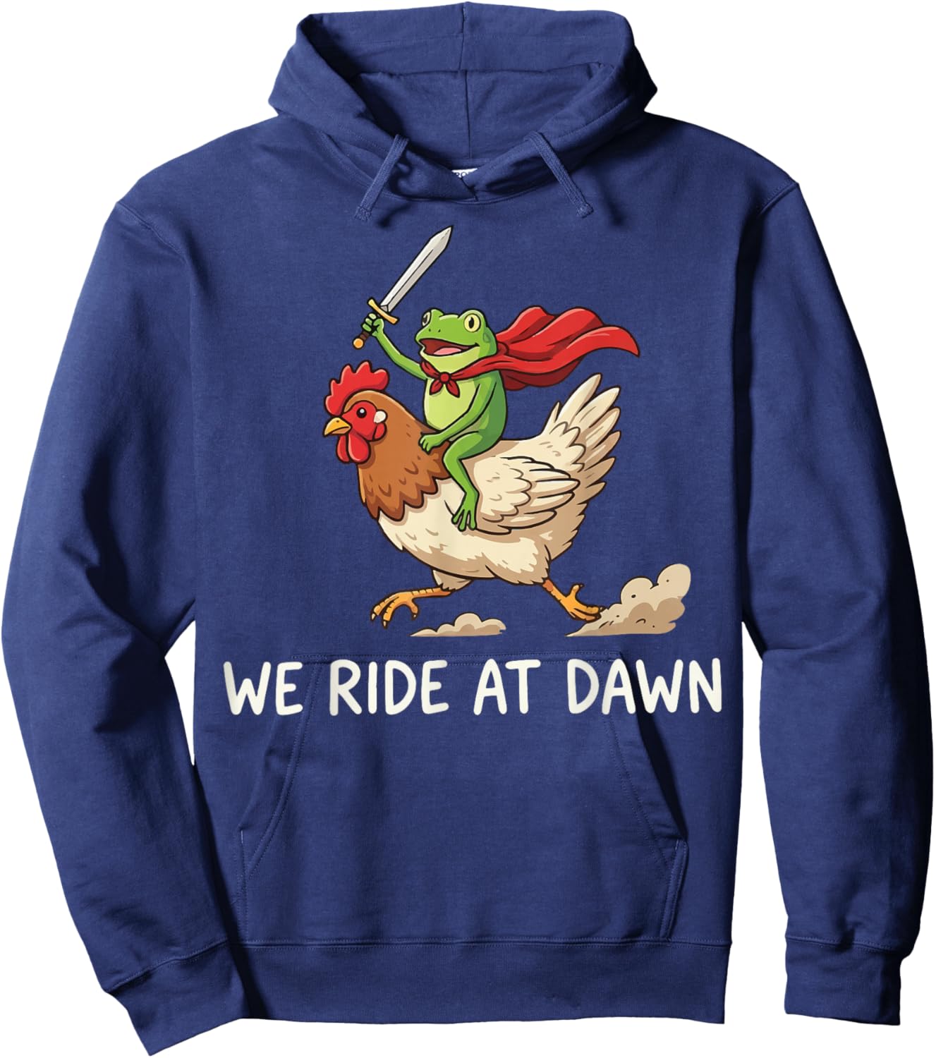 We Ride at Dawn Frog Hoodie - Hoodie | Navy