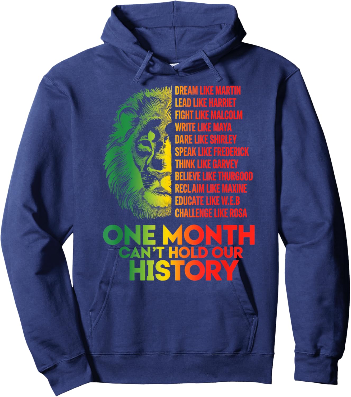 Black History Month Dream Like Martin Hoodie - Hoodie | Navy