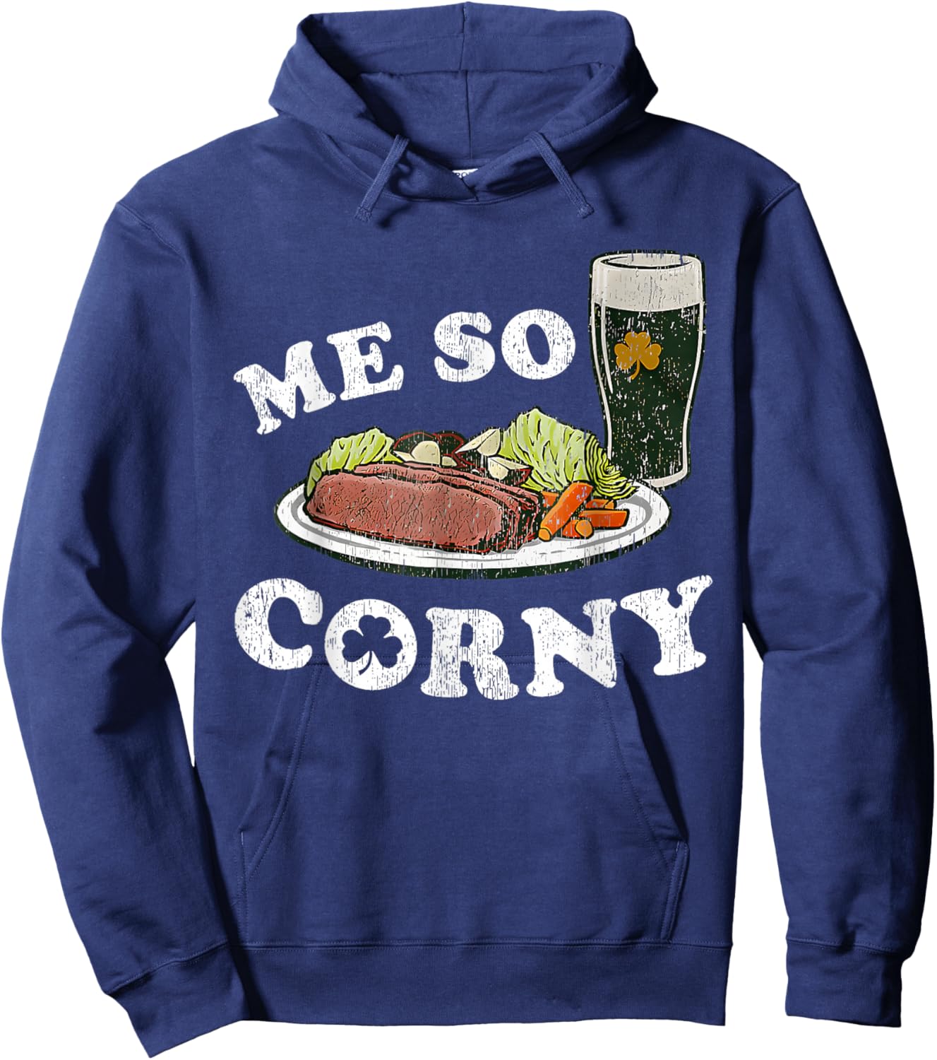 St Patrick's Day Me So Corny Hoodie - Hoodie | Navy