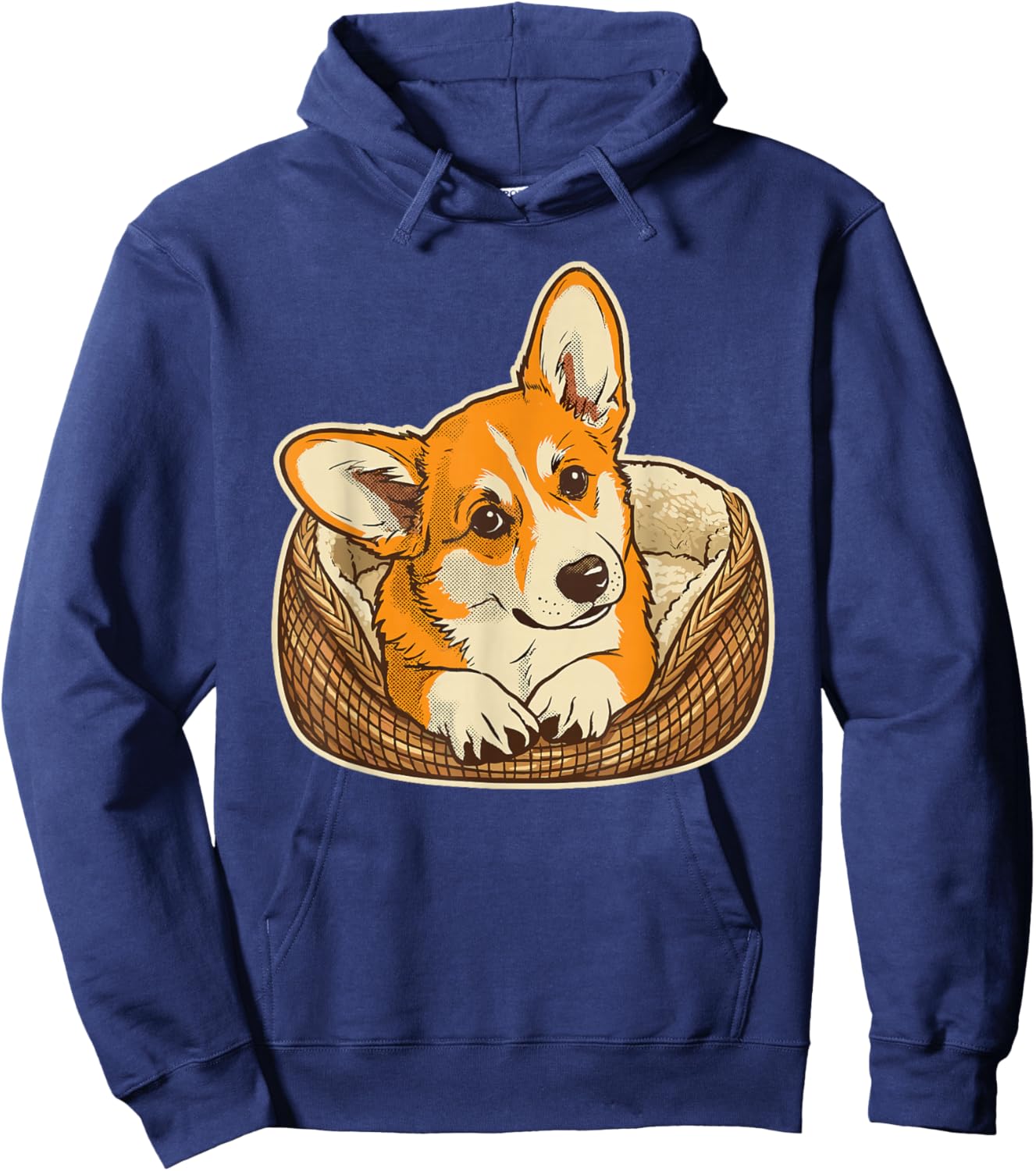 Retro Corgi Dog Mom Dog Dad Funny Corgi Hoodie - Hoodie | Navy