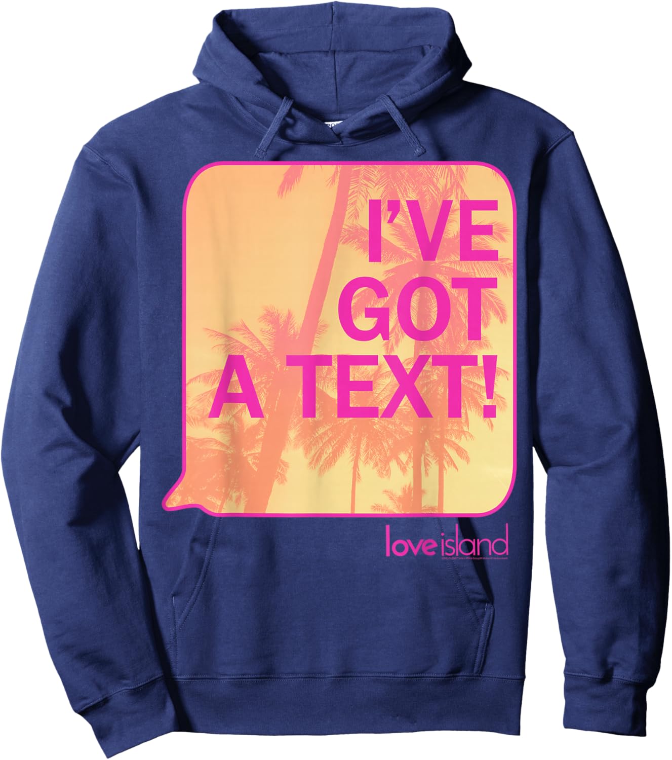 I've got a Text! - Love Island - 80s Aesthetic Hoodie - Hoodie | Navy