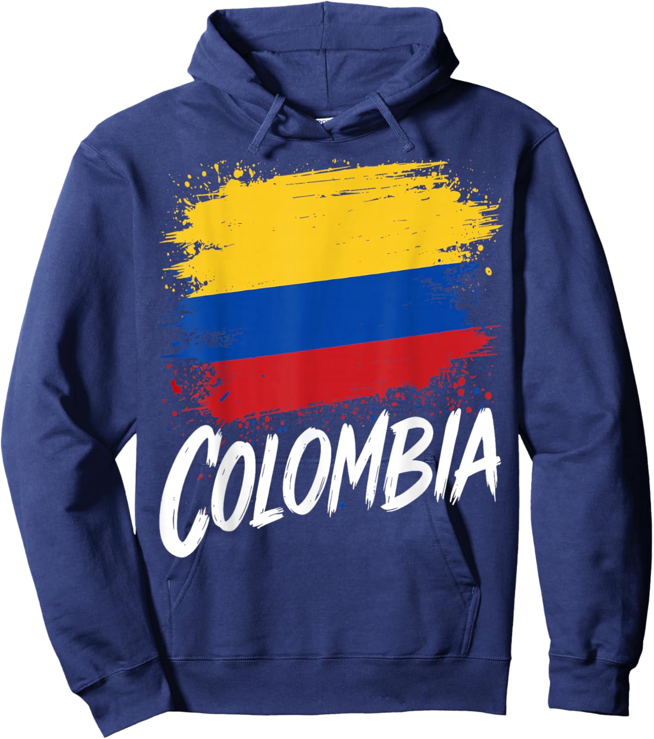 Colombia Lover Colombian Flag Hoodie - Hoodie | Navy