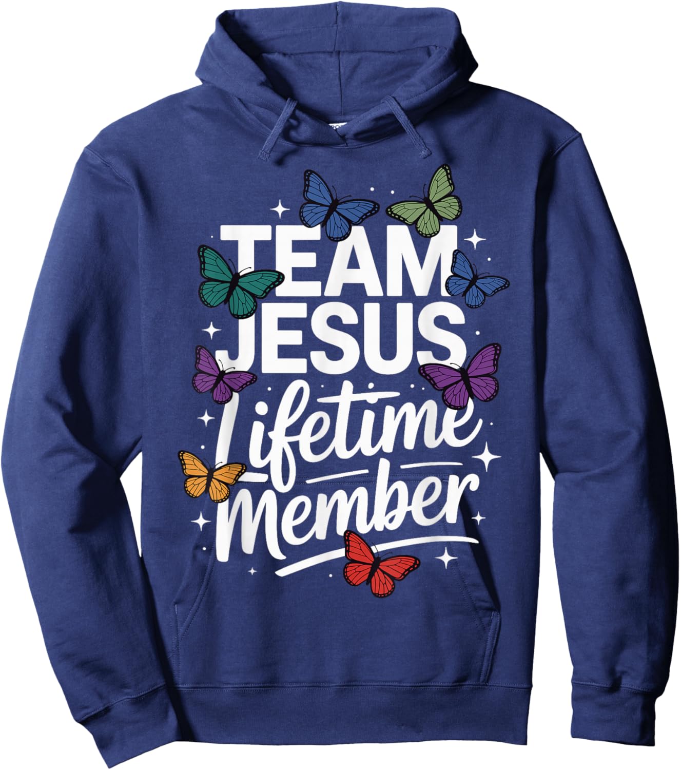 Team Jesus Lifetime Member Hoodie - Hoodie | Navy