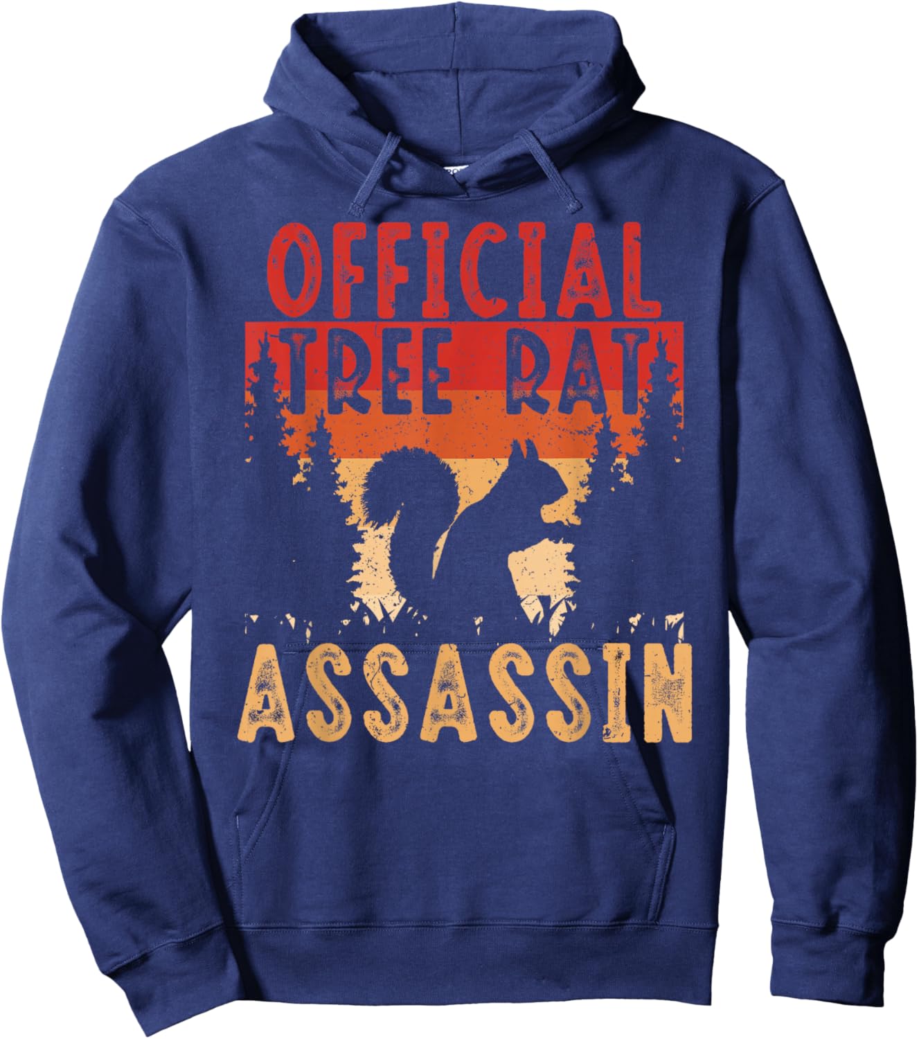 Squirrel Hunter Official Tree Rat Assassin Hoodie - Hoodie | Navy