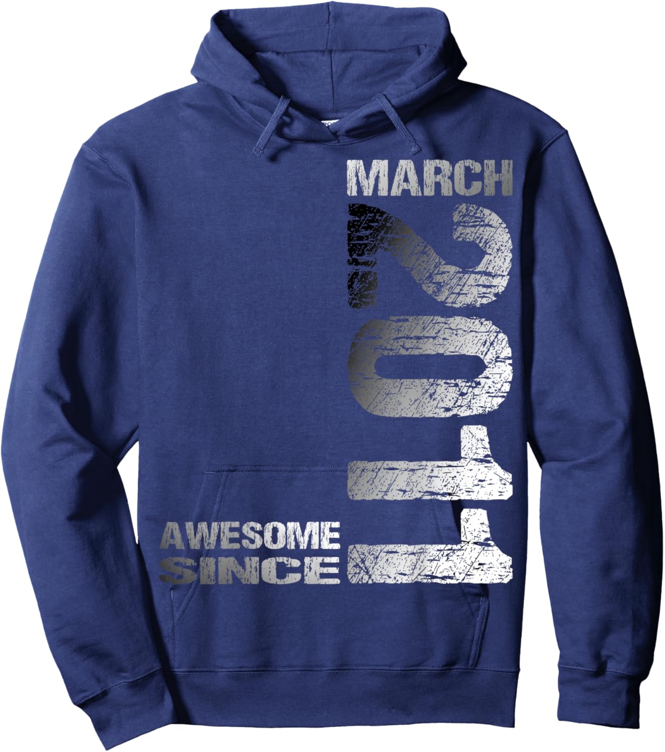 Awesome Since March 2011 Vintage 15. Birthday Hoodie - Hoodie | Navy