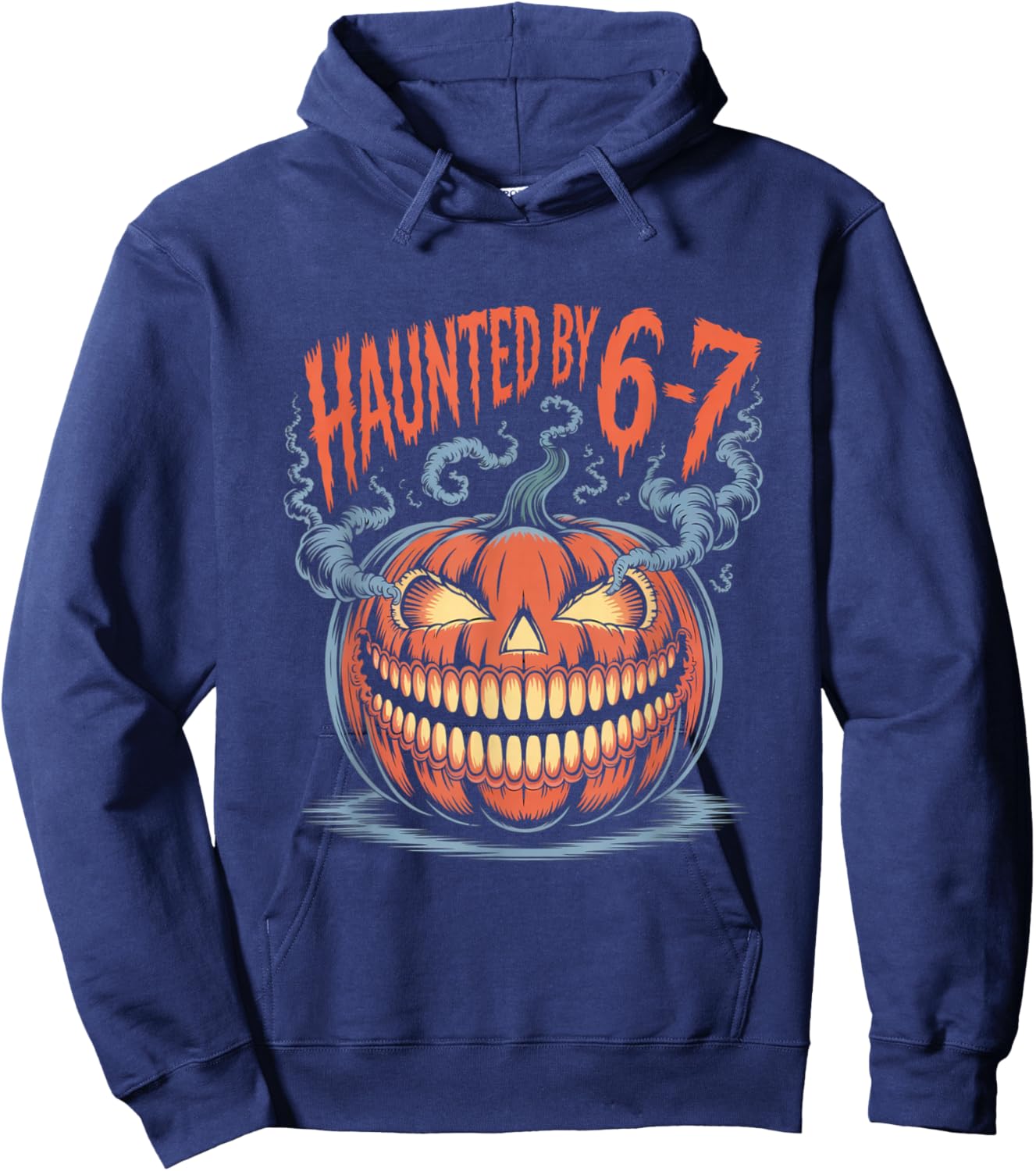 Haunted by 6-7 Funny Halloween 6-7 Costume Hoodie - Hoodie | Navy