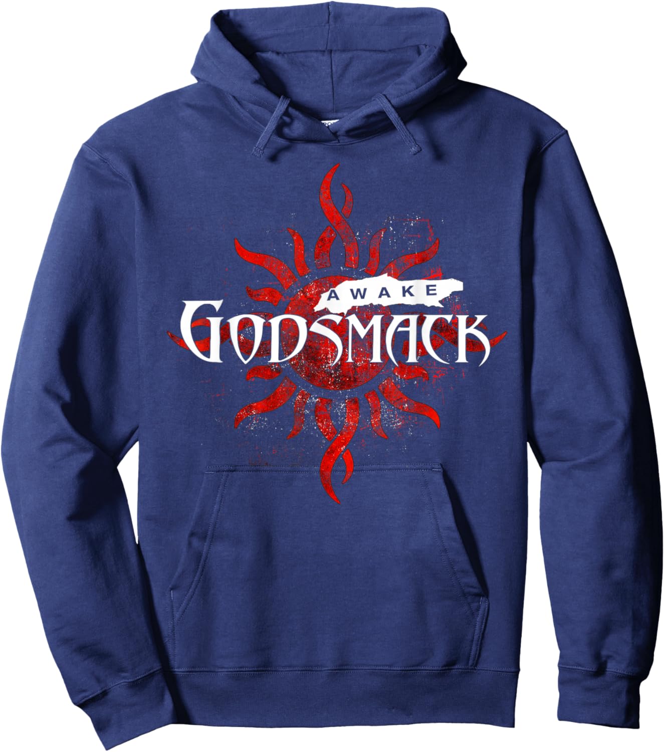Godsmack Awake Sun 25th On Navy Hoodie - Hoodie | Navy