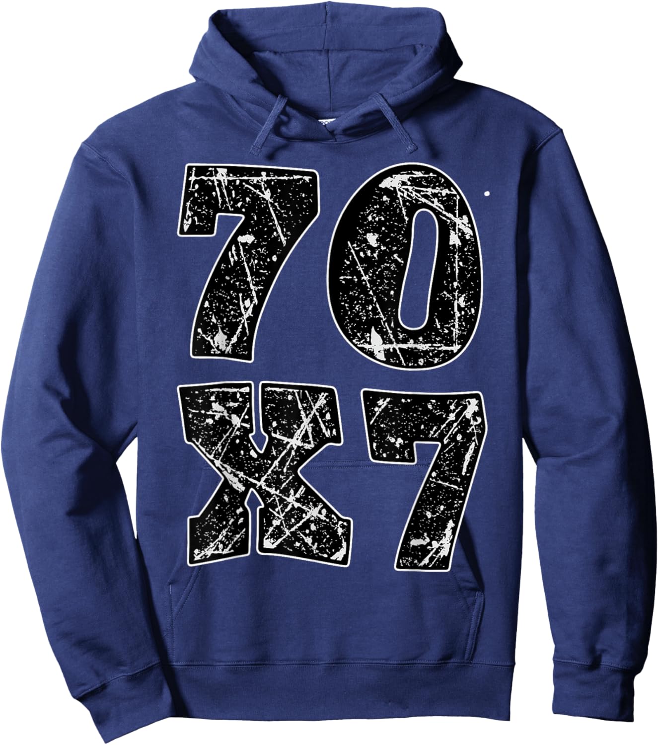 Forgive 70X7 Christian Design Hoodie - Hoodie | Navy