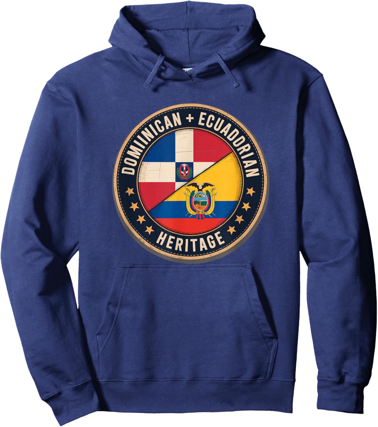 Dominican Ecuadorian Heritage Hoodie - Hoodie | Navy