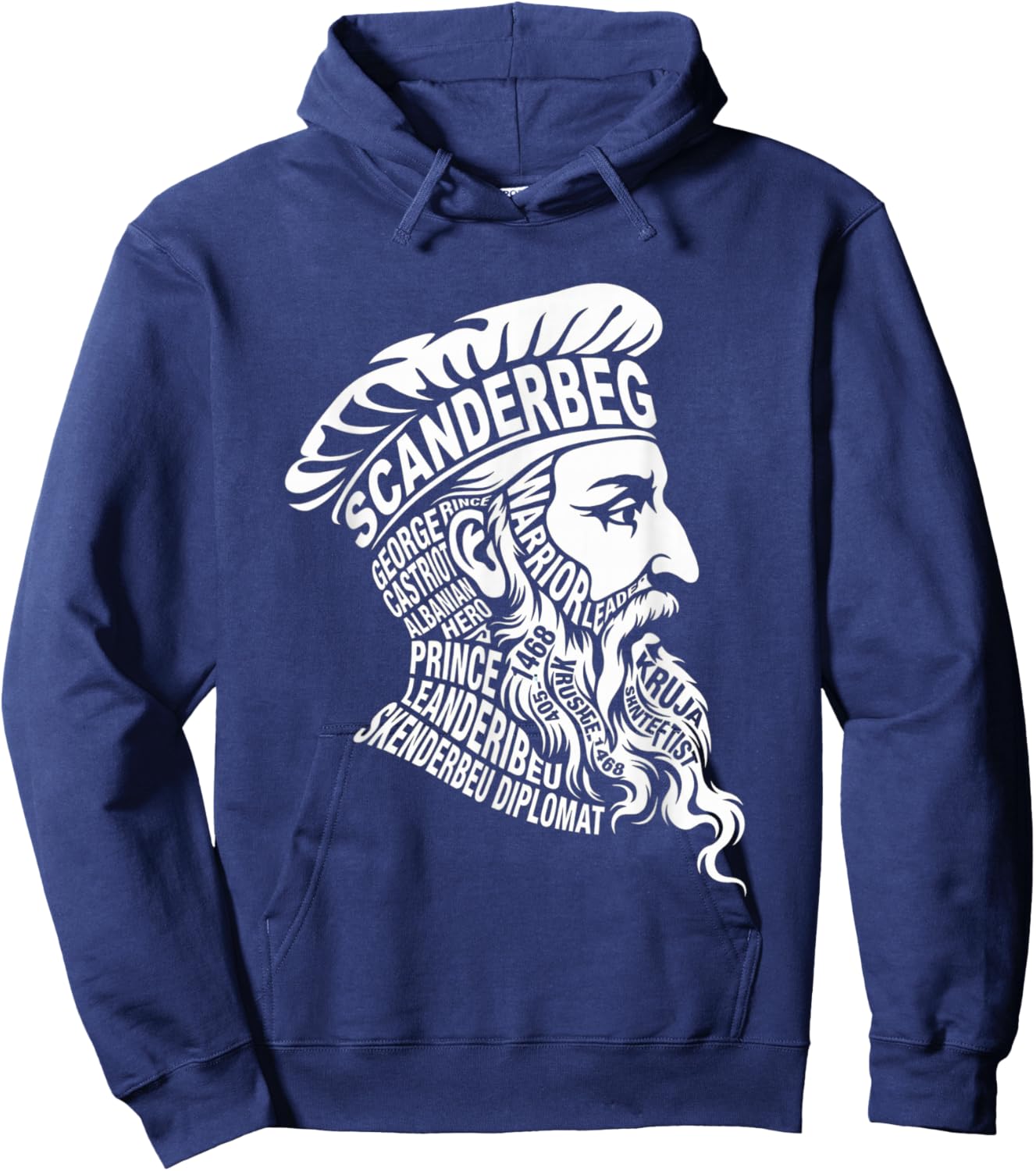 Scanderbeg The Albanian Eagle Hoodie - Hoodie | Navy