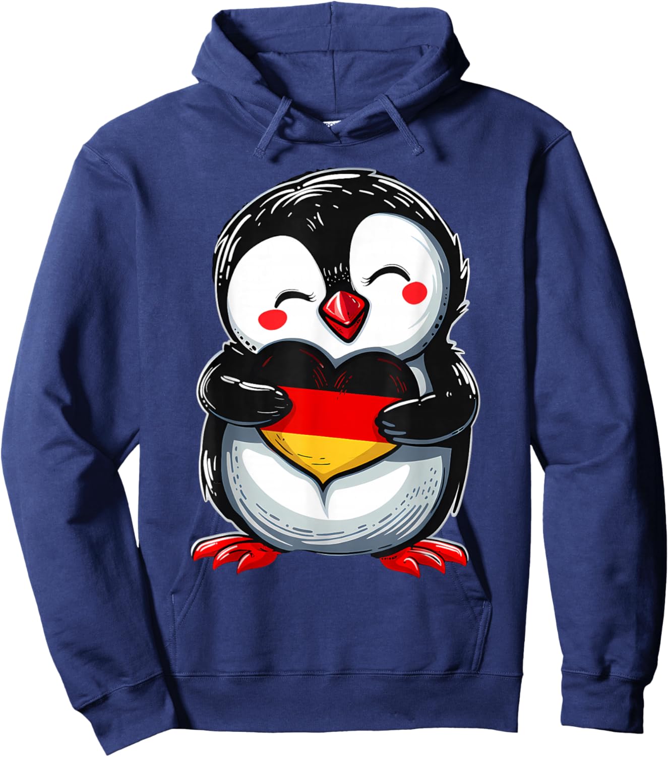 Deutschland Penguin Germany Flag German Pride Hoodie - Hoodie | Navy