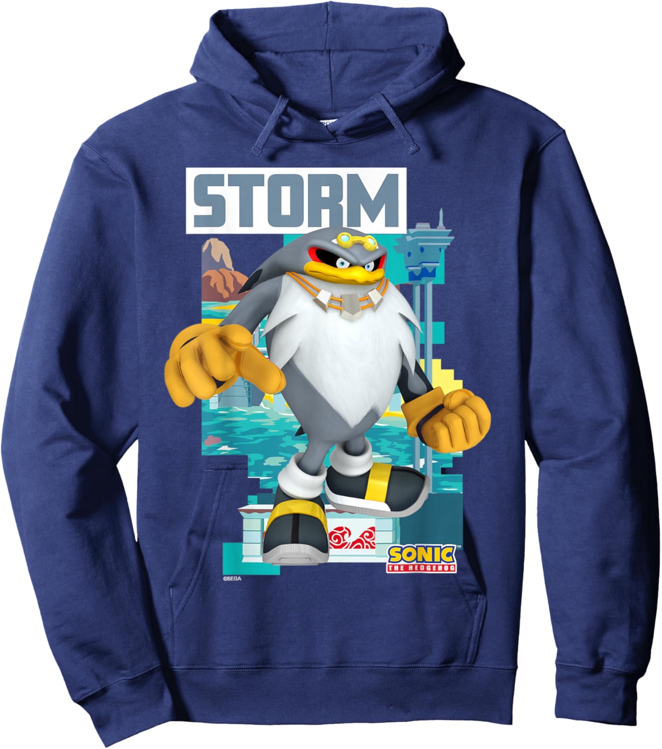Sonic The Hedgehog - in The Zone - Storm Hoodie - Hoodie | Navy
