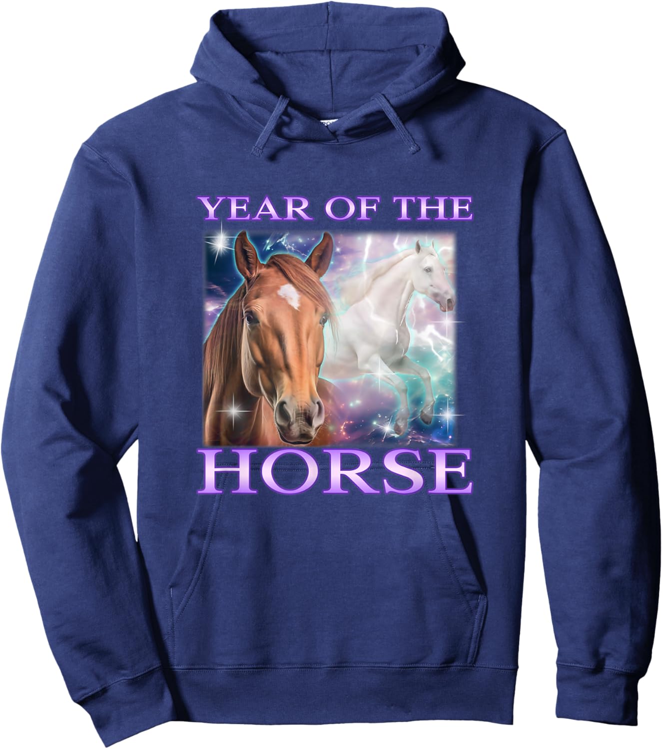 Chinese New Year 2026 - Year of The Horse Hoodie - Hoodie | Navy