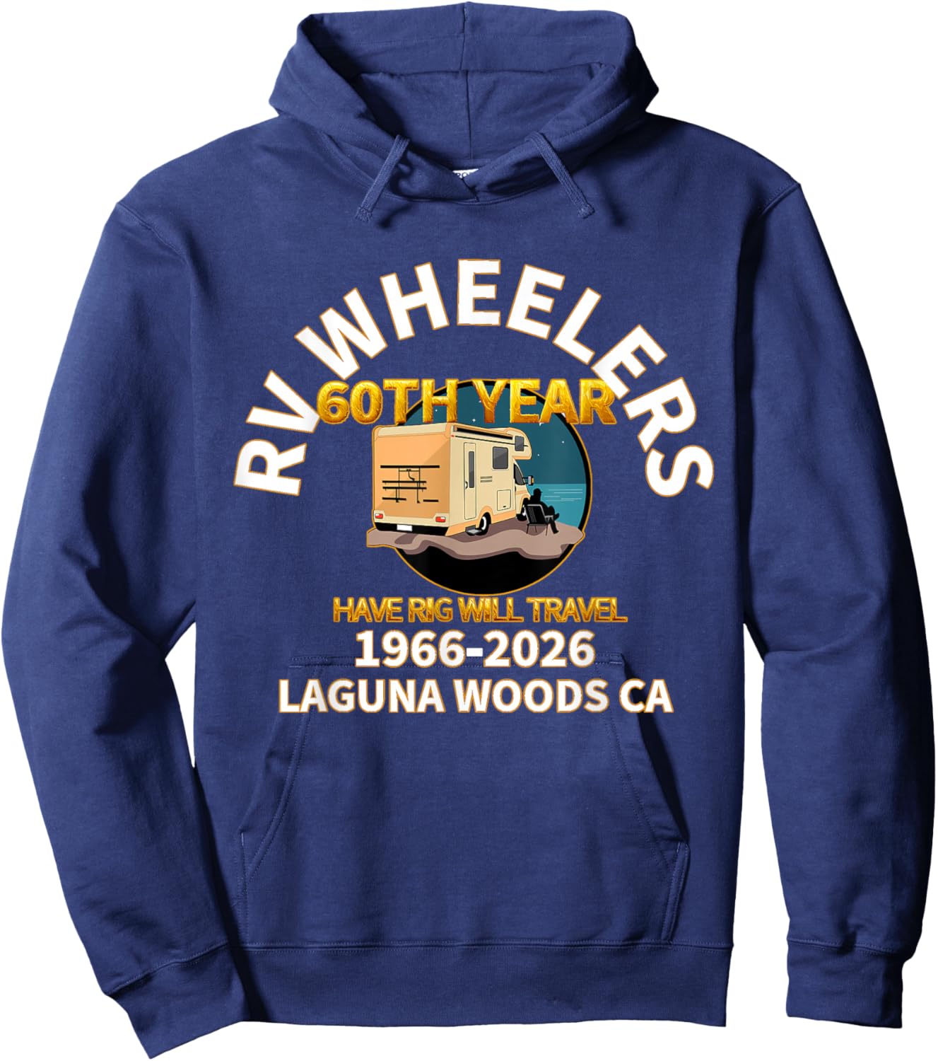 RV Wheelers Club of Laguna Woods Hoodie - Hoodie | Navy