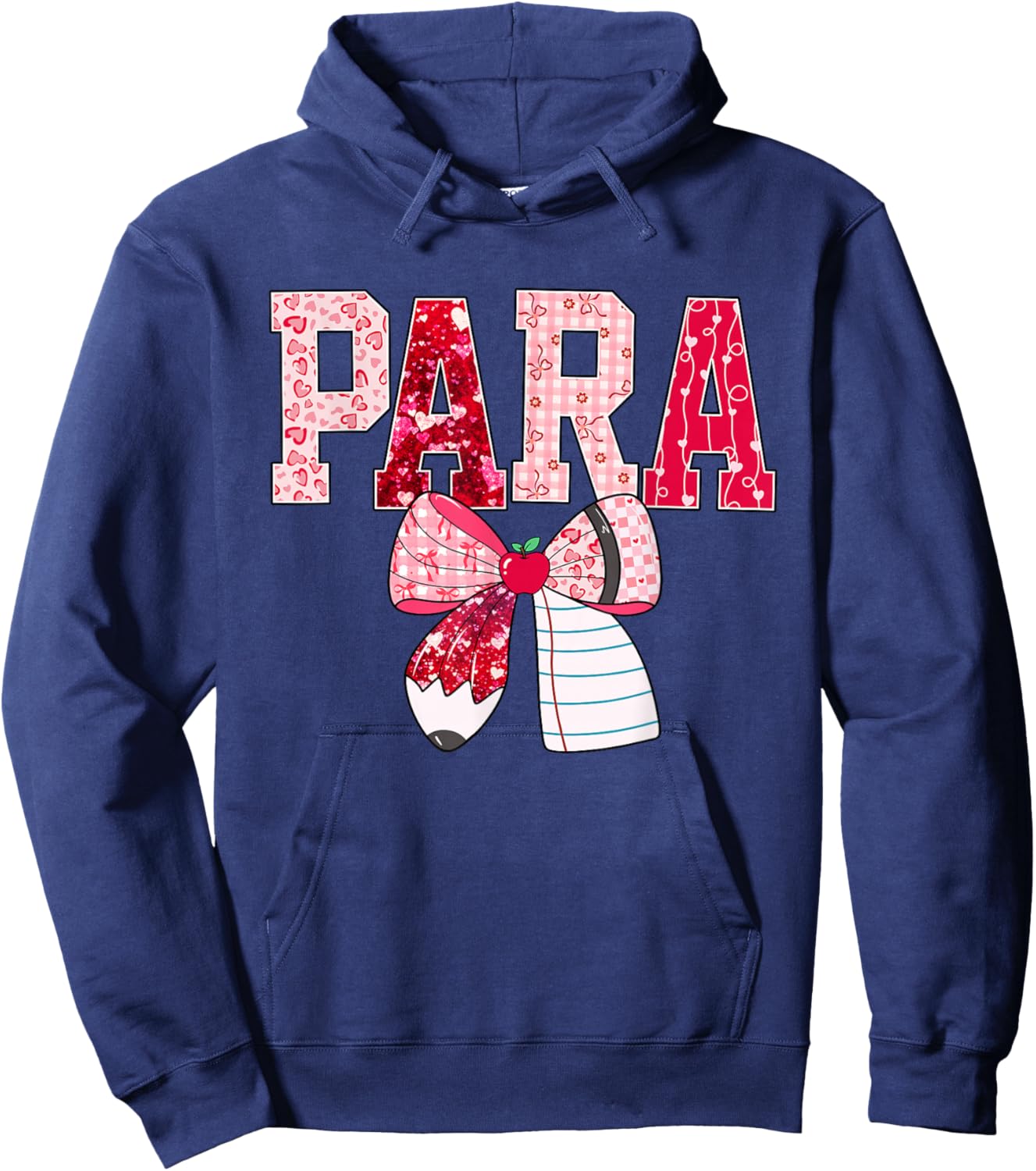 Valentine para Teacher Love Classroom Design Hoodie - Hoodie | Navy
