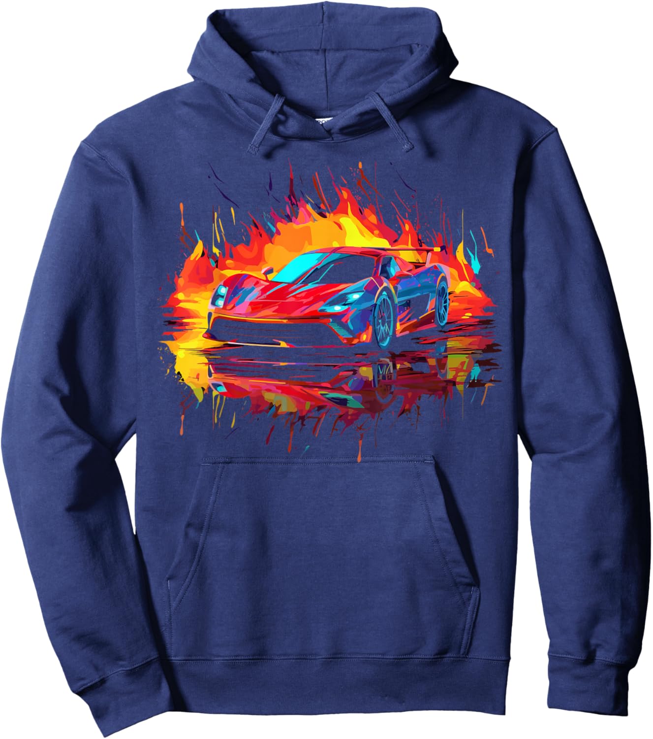 Sports Car Supercar Hoodie - Hoodie | Navy