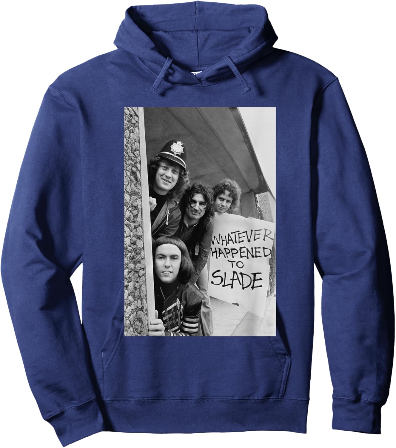 Slade Noddy Holder Band in Birmingham 1977 Hoodie - Hoodie | Navy