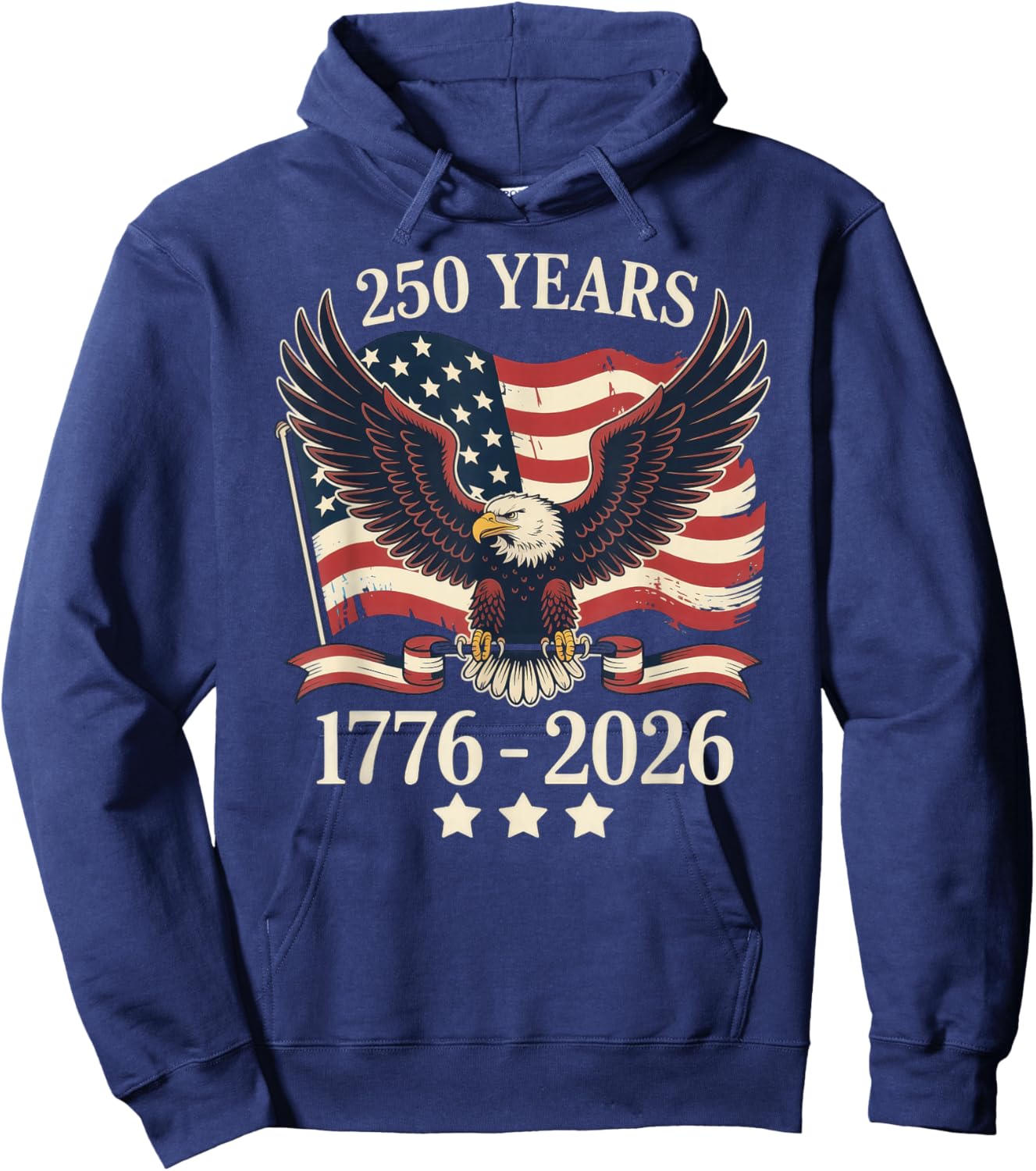 250 Years American 1776-2026 250th Birthday USA Hoodie - Hoodie | Navy