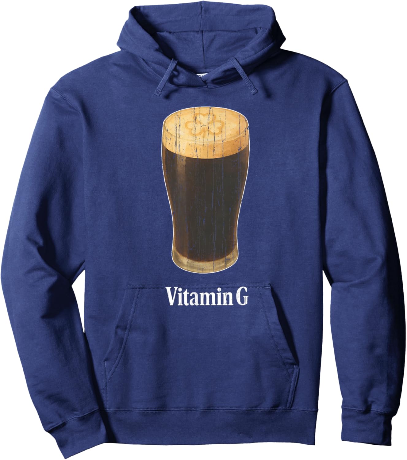 Vitamin G St. Patrick's Day, Funny Beer Hoodie - Hoodie | Navy