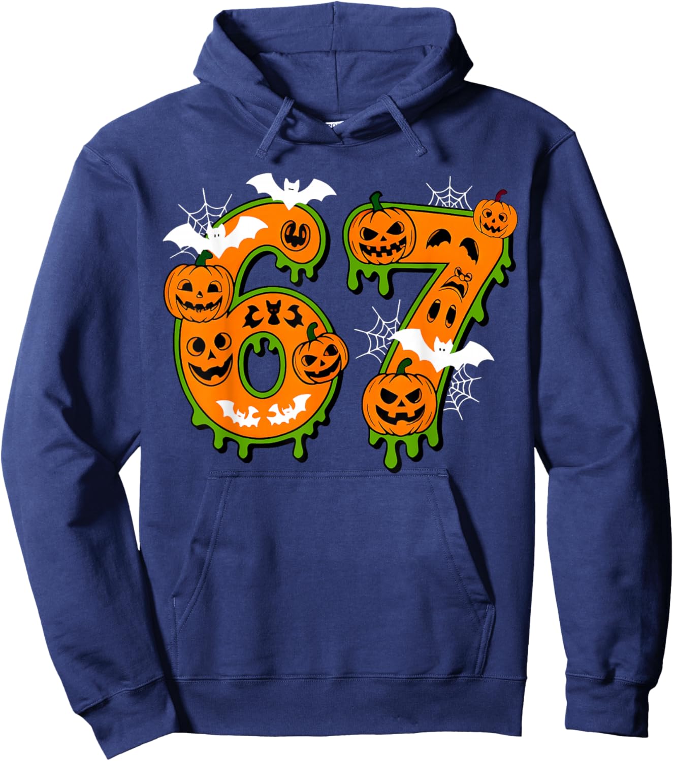 Spooky Number 67 in Halloween for Everyone Hoodie - Hoodie | Navy