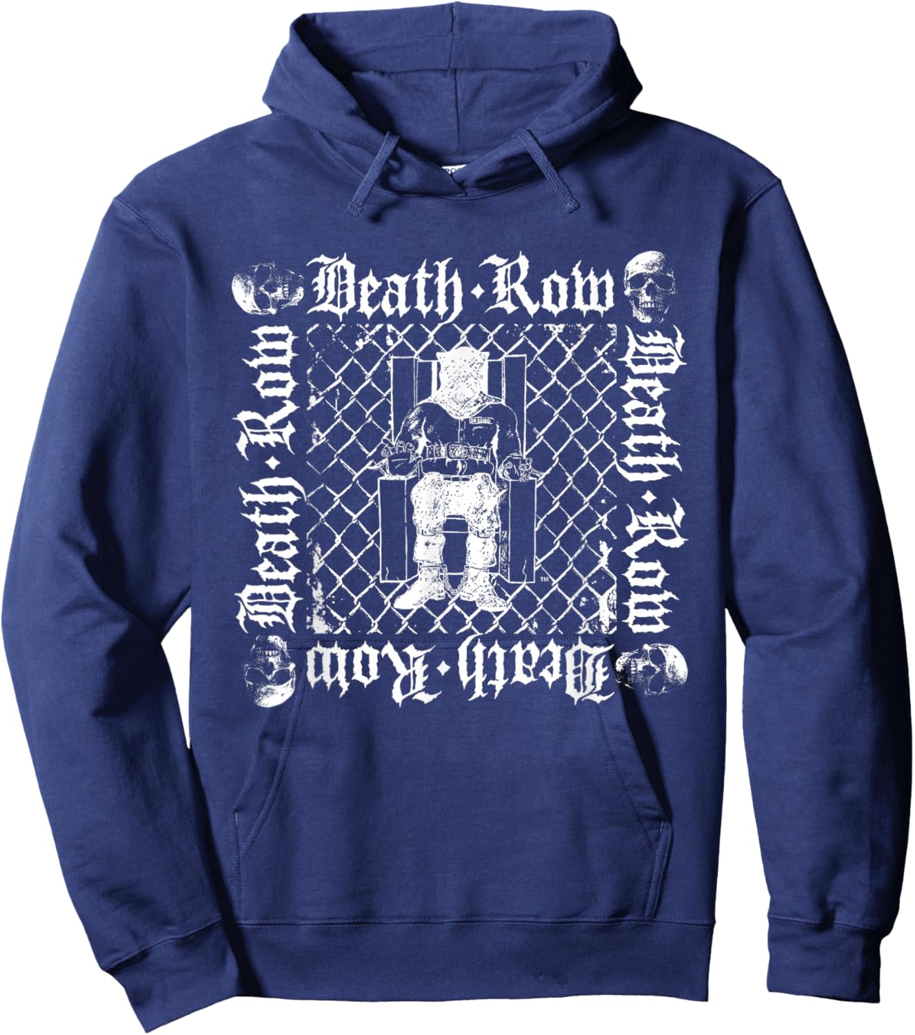 Official Death Row Records Chain Link Fence Hoodie - Hoodie | Navy