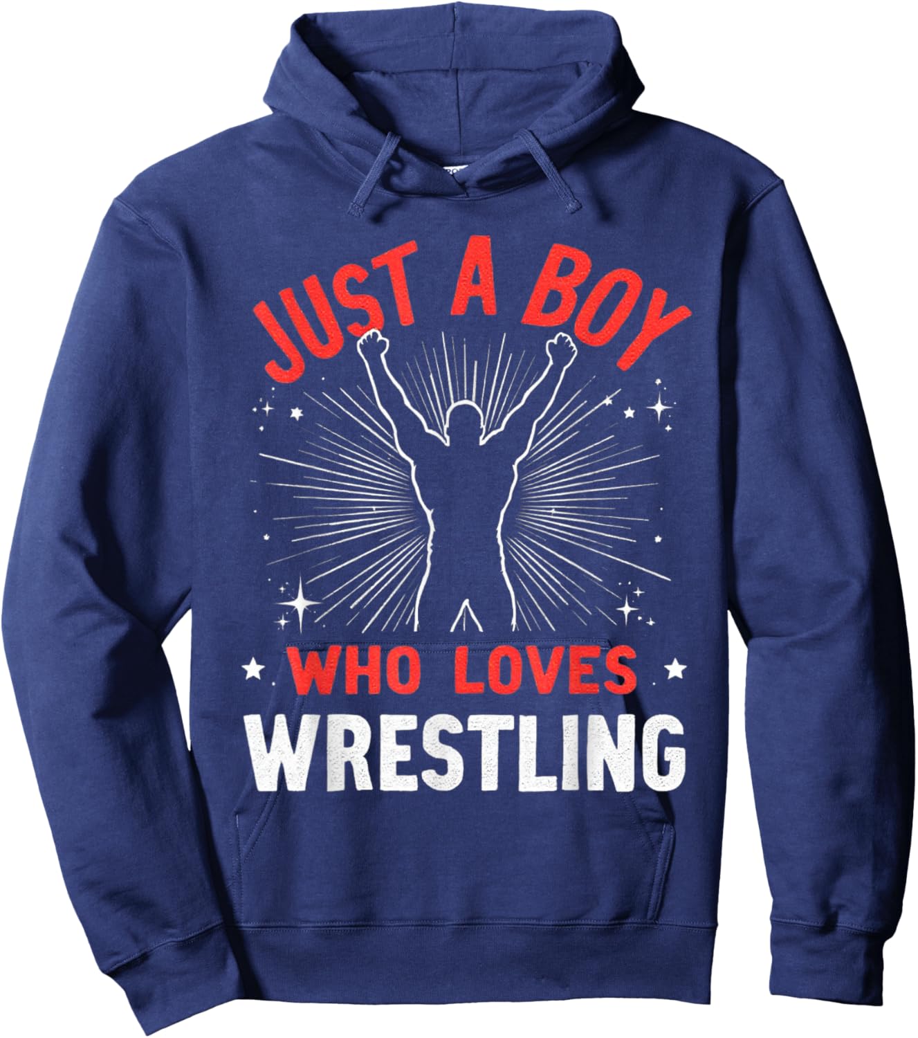 Just A Boy Who Loves Wrestling, Wrestler Boy Hoodie - Hoodie | Navy