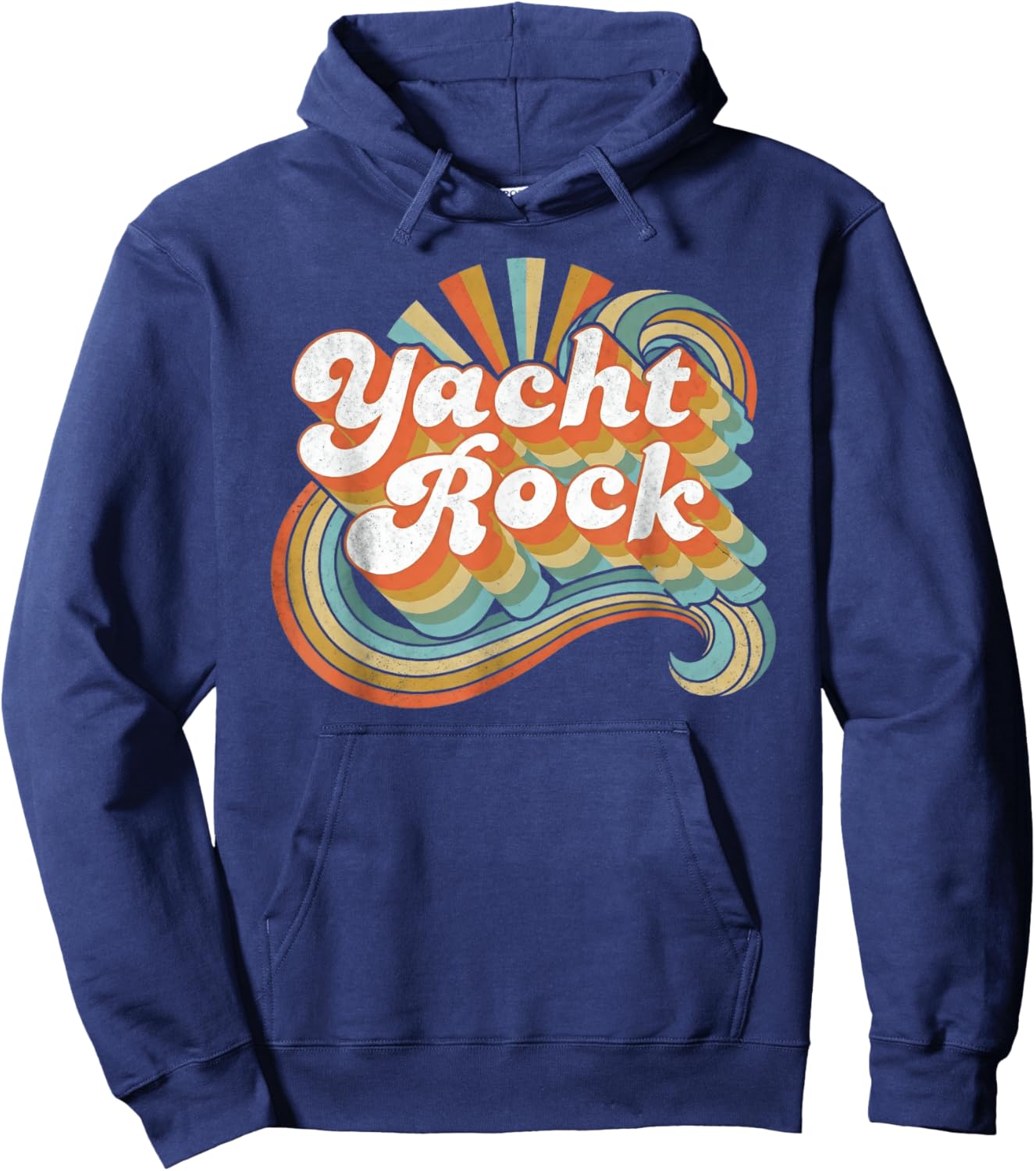 Retro Yacht Rock Vintage 70s Music Vibes Design Hoodie - Hoodie | Navy