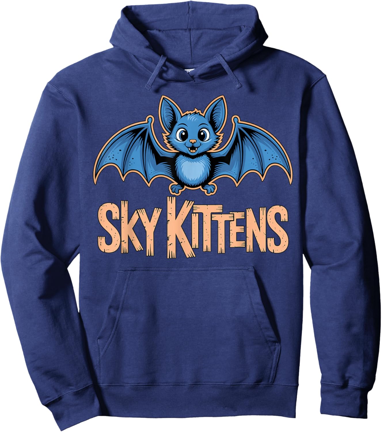 Sky Kittens Bat Hoodie - Hoodie | Navy