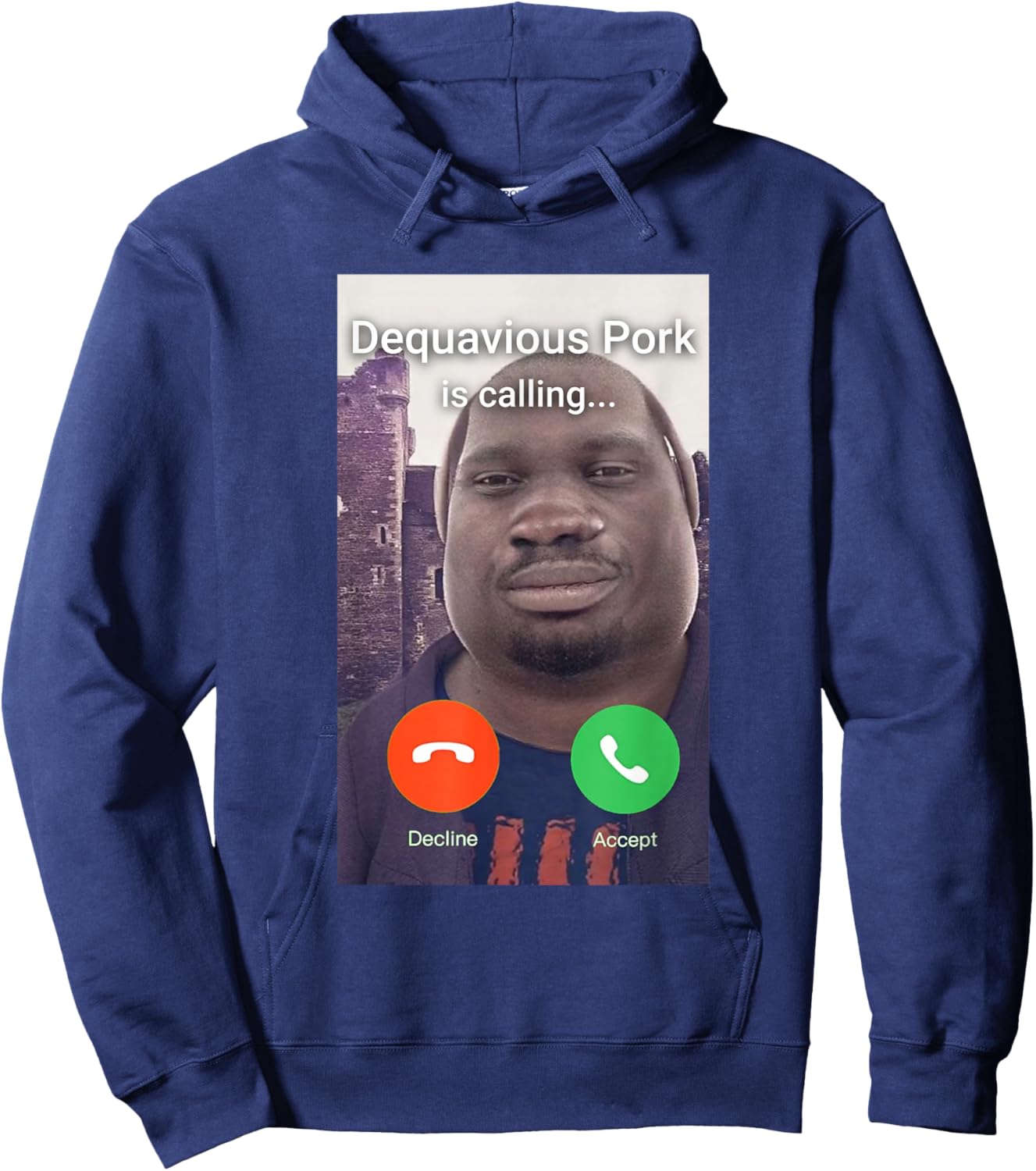 Dequavious Pork is Calling Hoodie - Hoodie | Navy