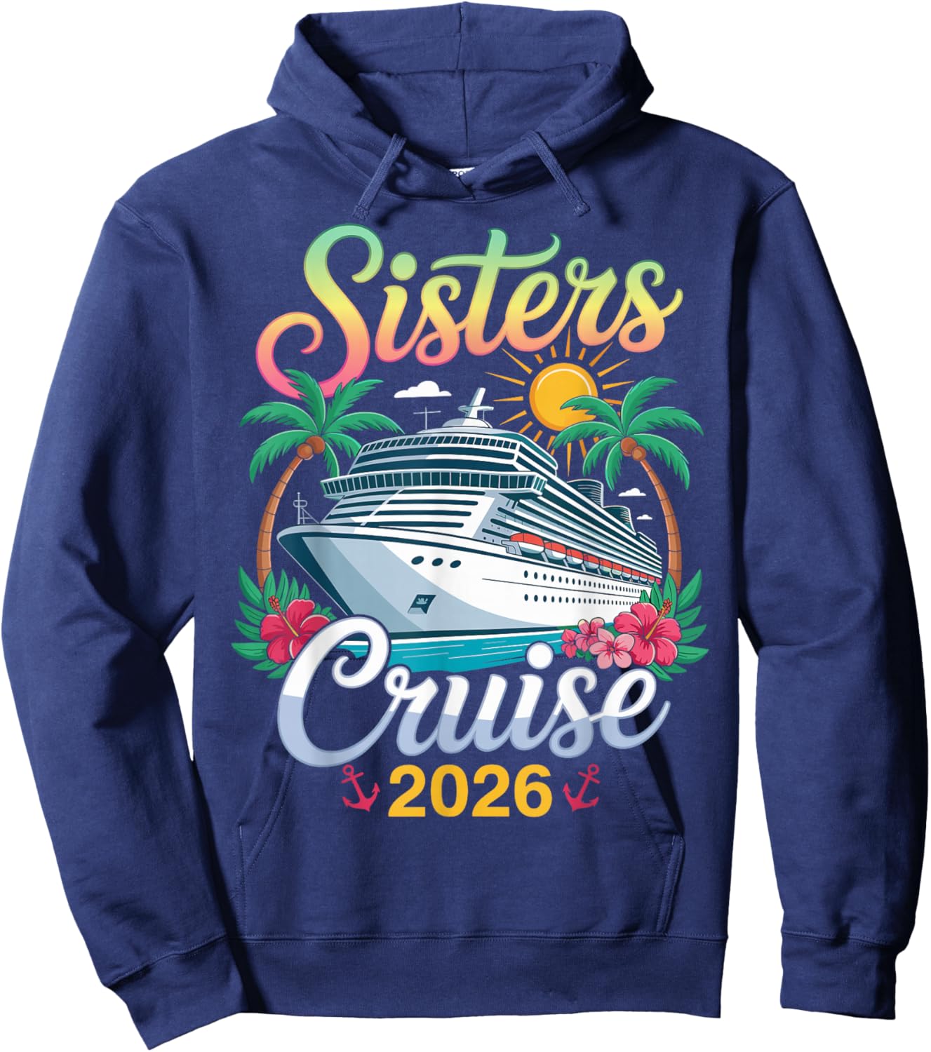 Sisters Cruise 2026 Hoodie - Hoodie | Navy