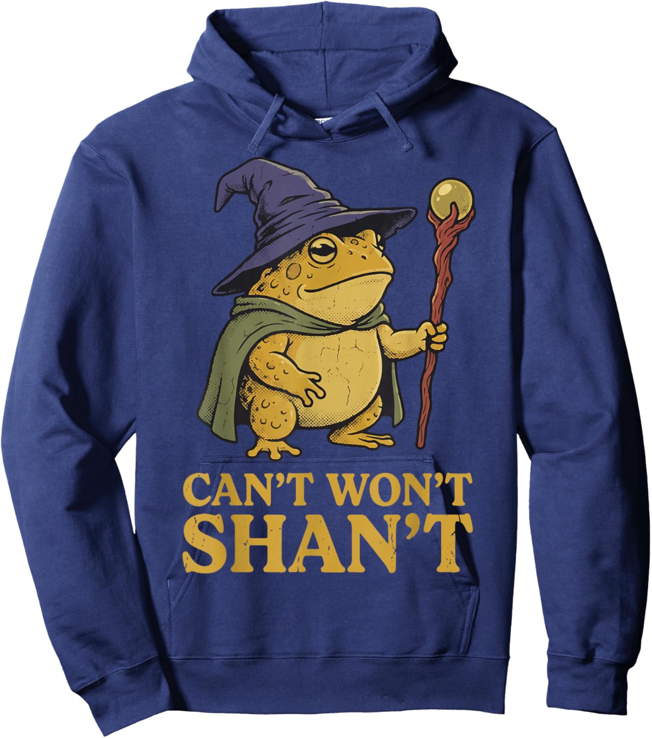 Can't Won't Shan't Frog Hoodie - Hoodie | Navy