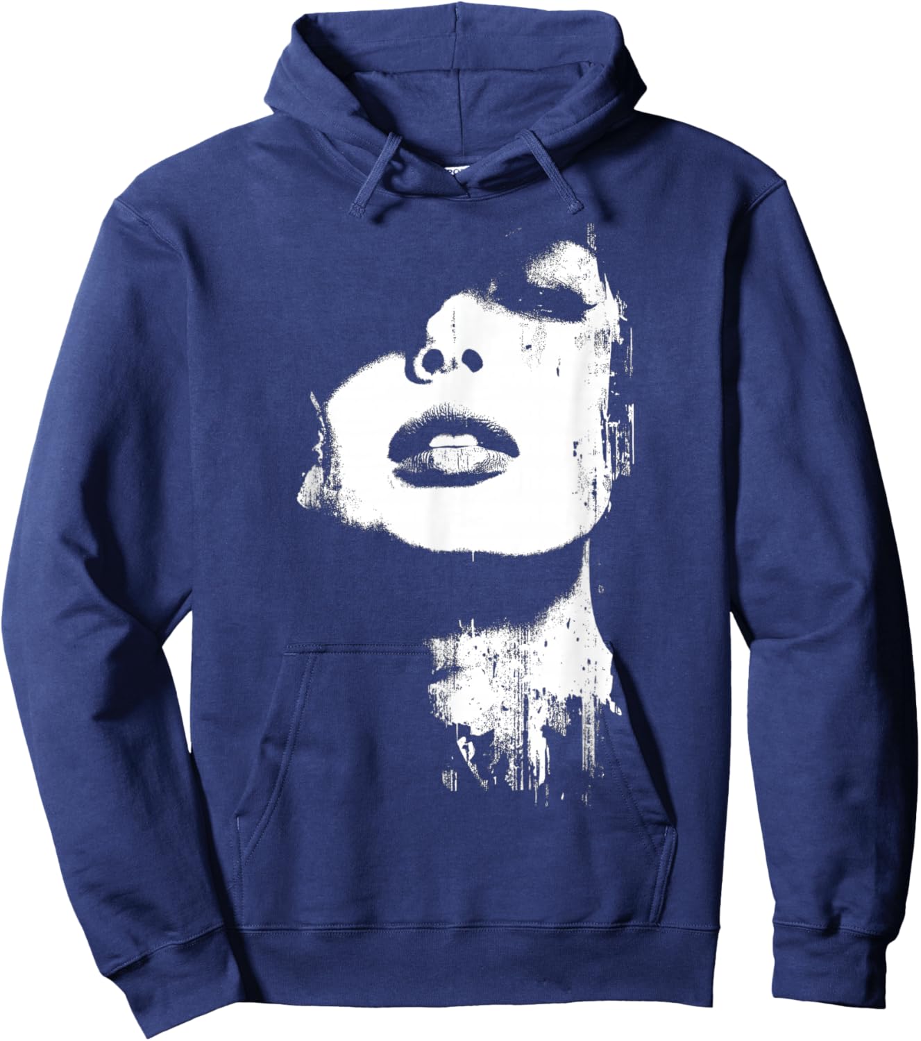 Grunge Portrait Cool Women -6XL Hoodie - Hoodie | Navy