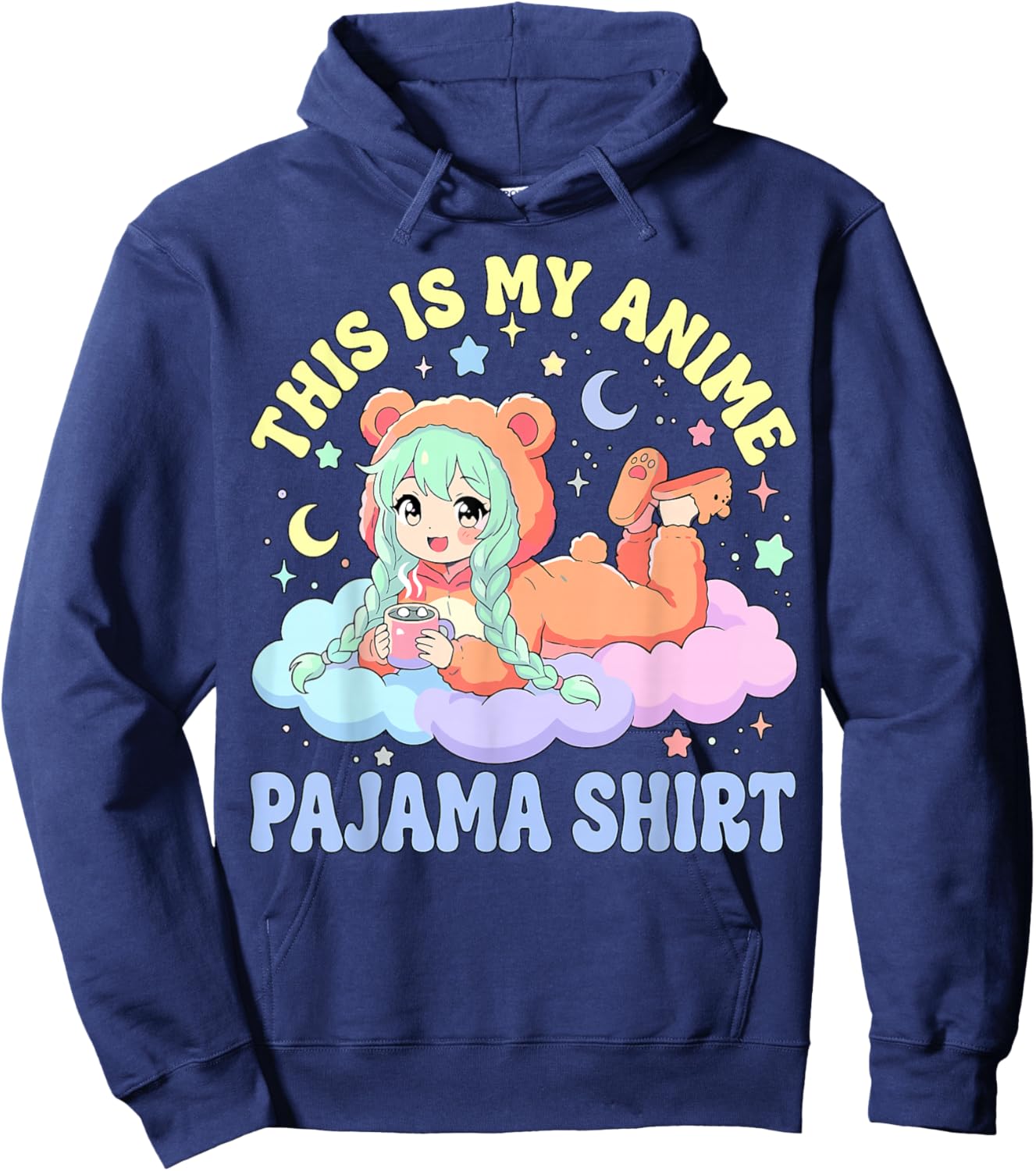 This is My Anime Pajama Hoodie - Hoodie | Navy