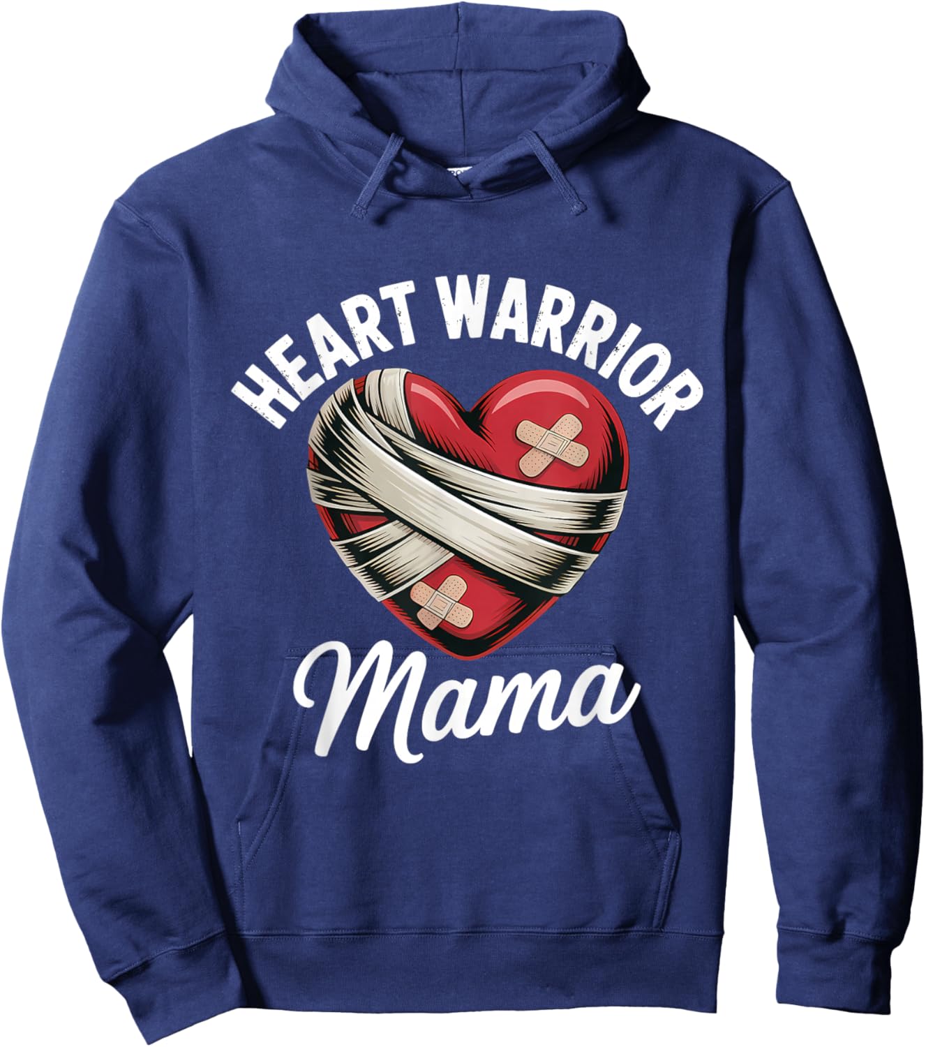 Heart Warrior Mama Hoodie - Hoodie | Navy