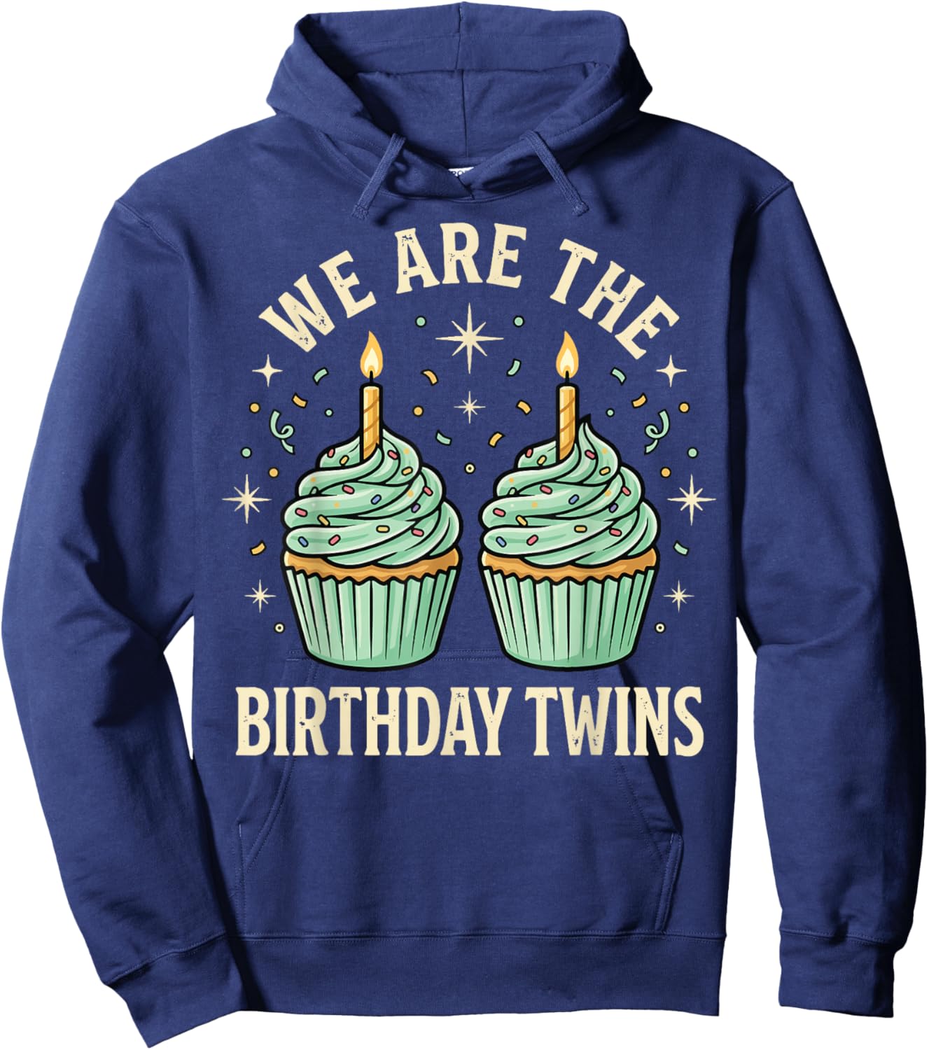 We are The Birthday Twins Hoodie - Hoodie | Navy