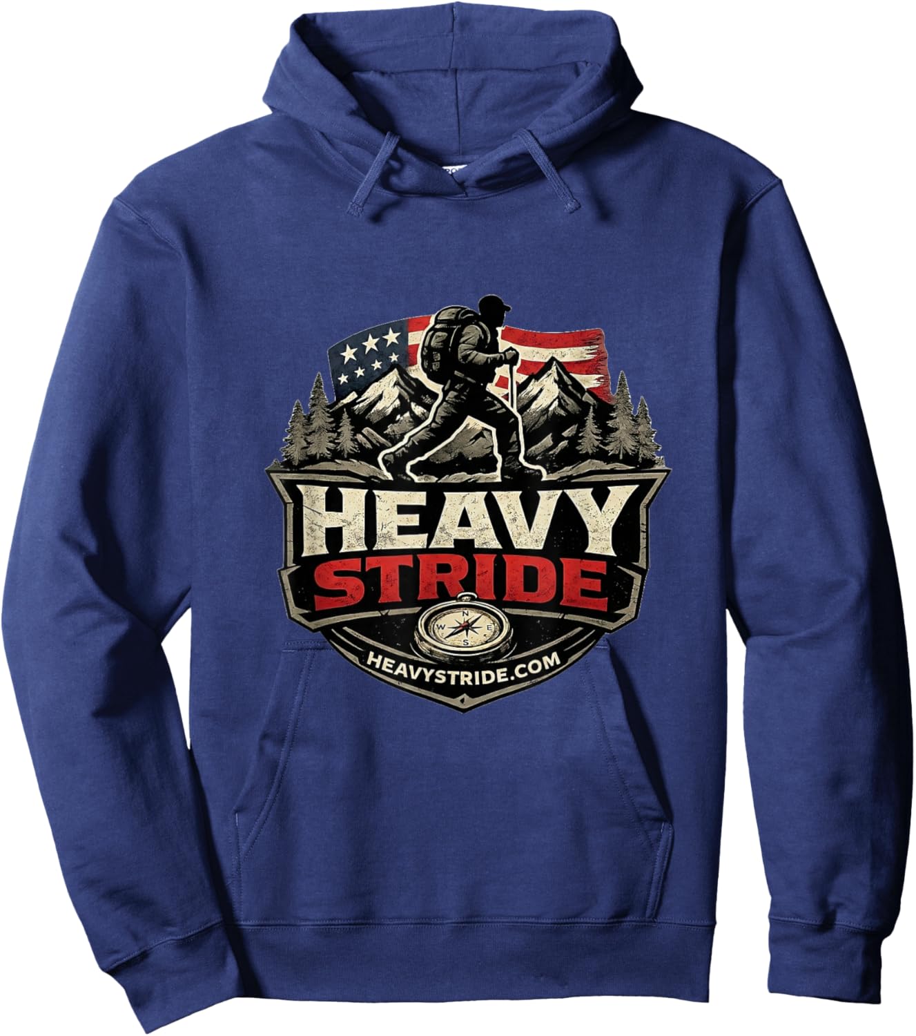 Patriotic Rucking & Hiking Hoodie - Hoodie | Navy