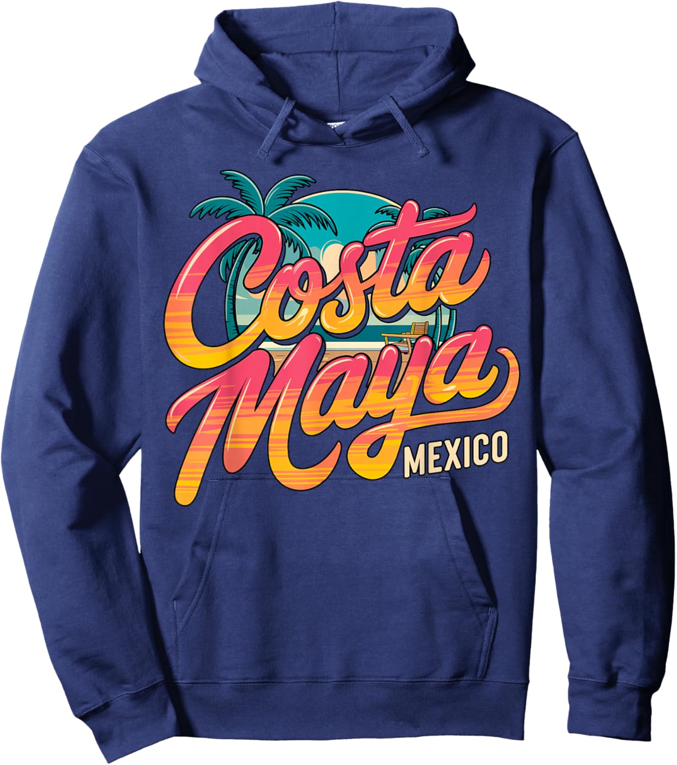 Costa Maya Mexico Summer Vacation Hoodie - Hoodie | Navy
