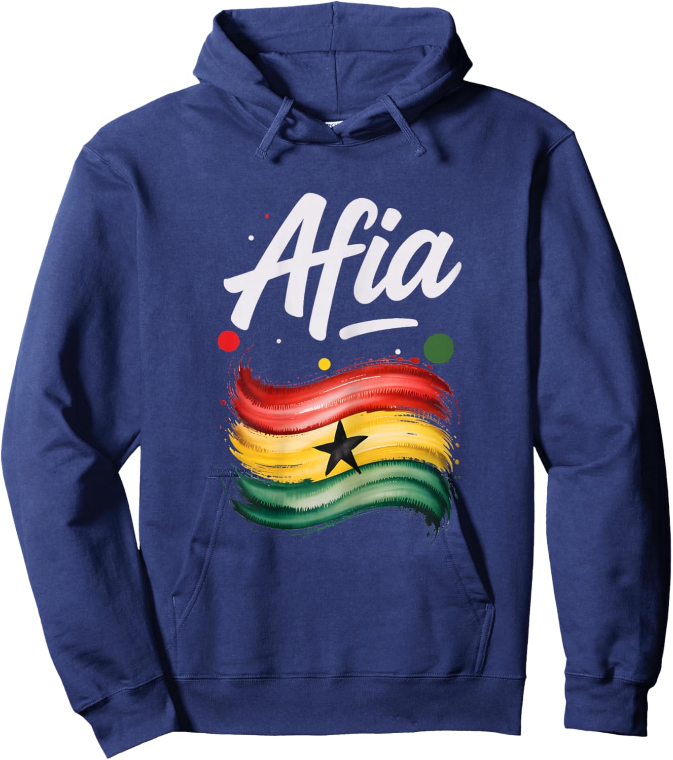 Afia Ghana Flag Ghanaian Name Birthday Gift Hoodie - Hoodie | Navy