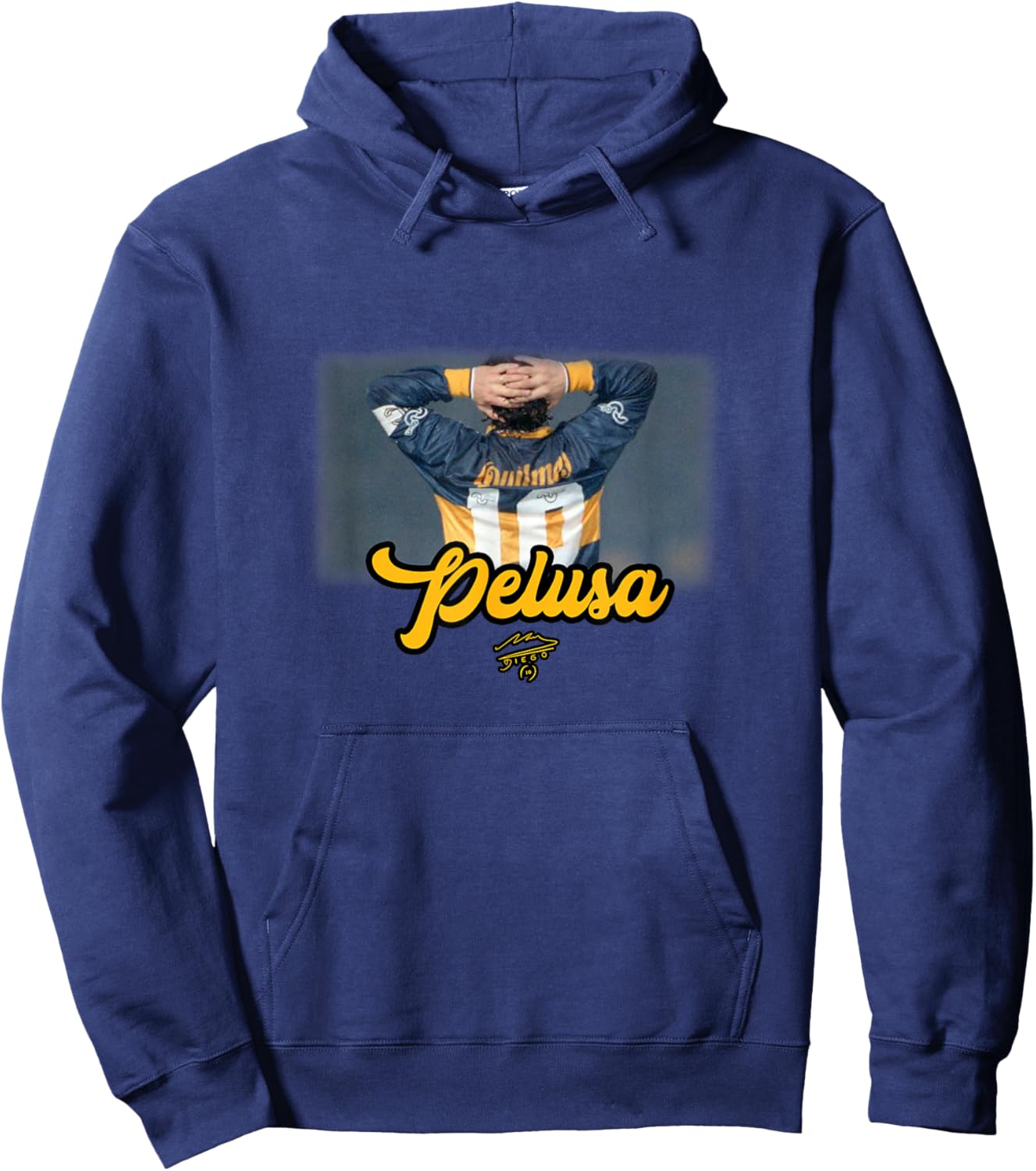 Maradona Pelusa Hoodie - Hoodie | Navy