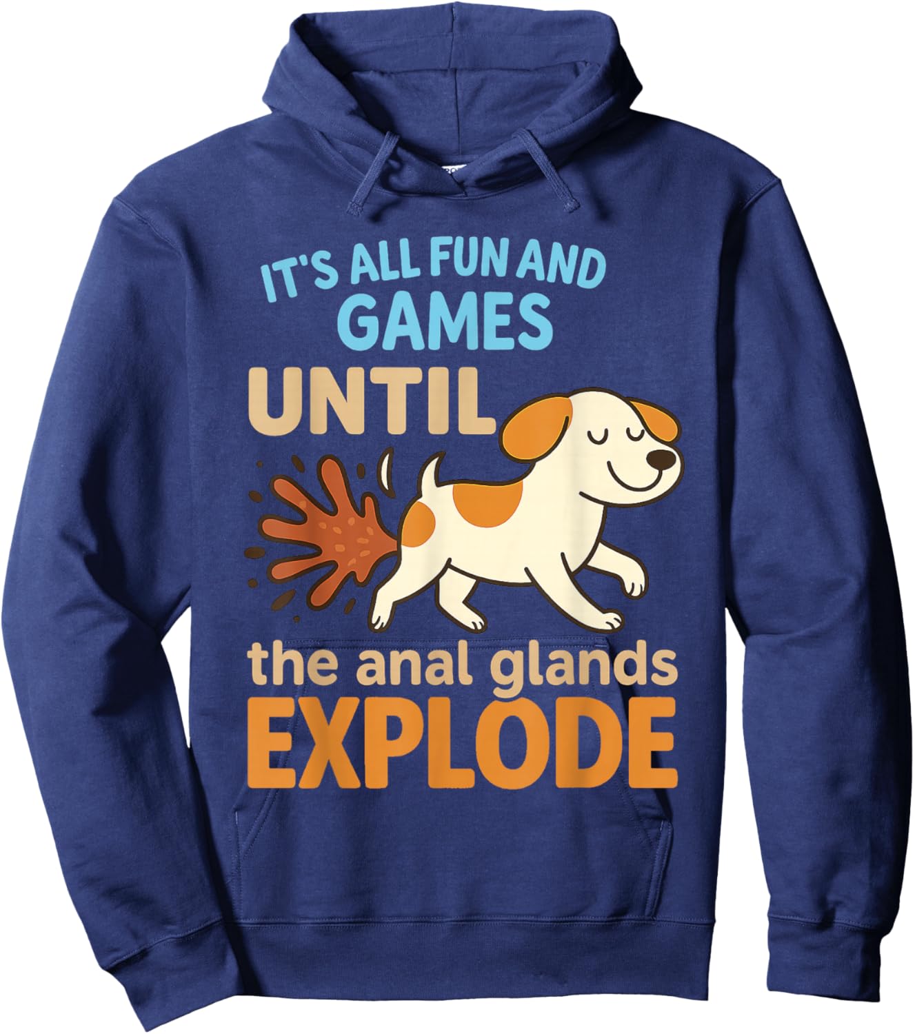 Funny Anal Glands Veterinary Student Hoodie - Hoodie | Navy