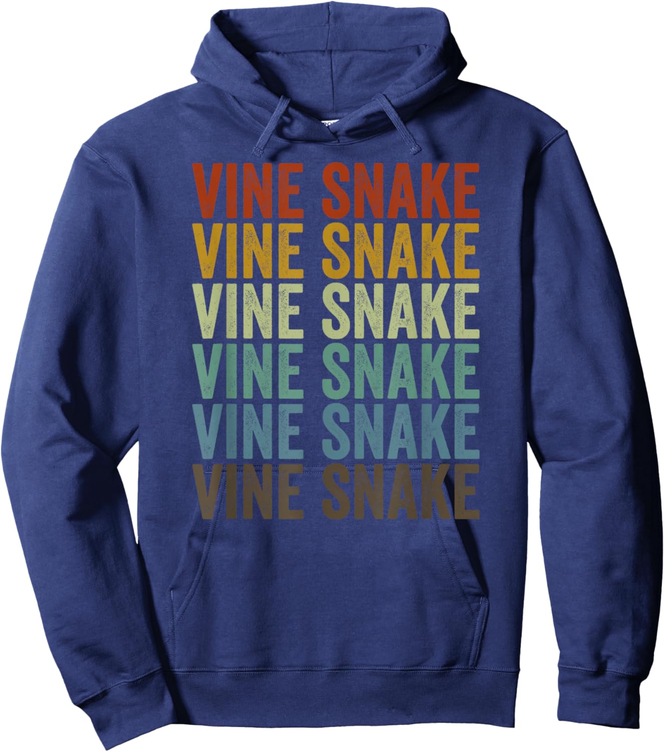 Vine Snake Retro Hoodie - Hoodie | Navy