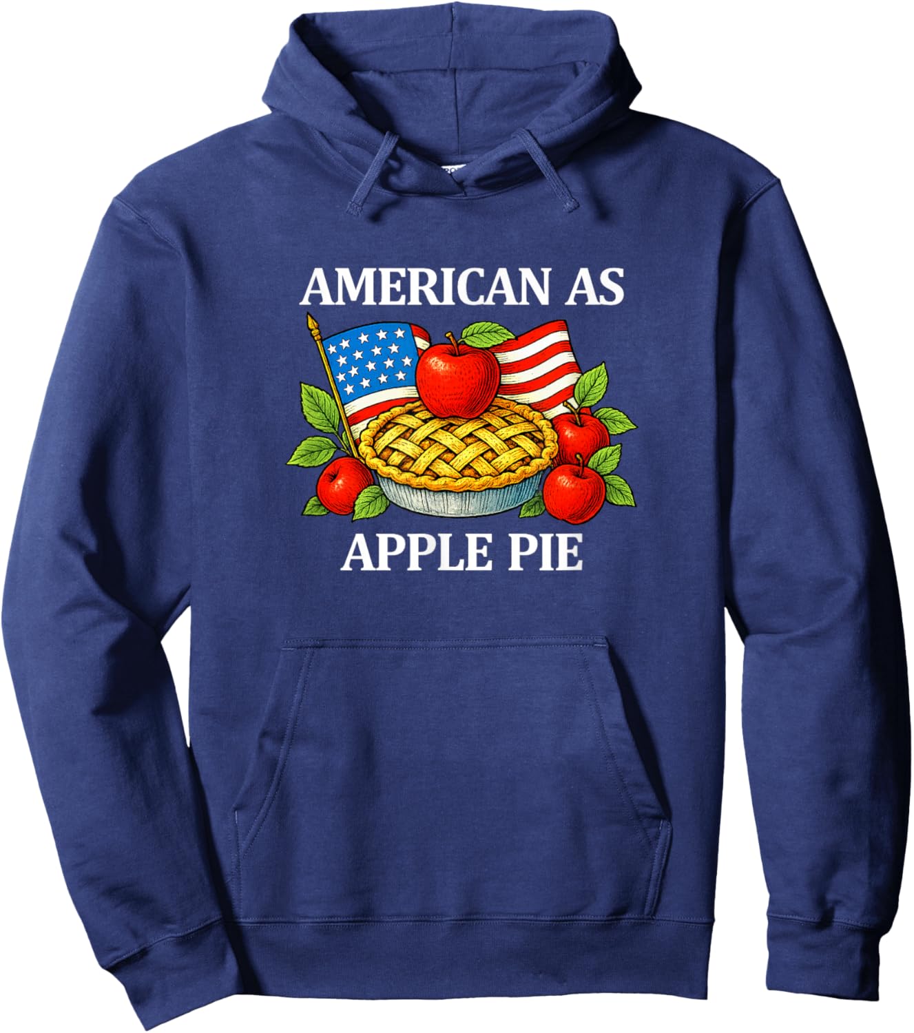 American As Apple Pie Hoodie - Hoodie | Navy