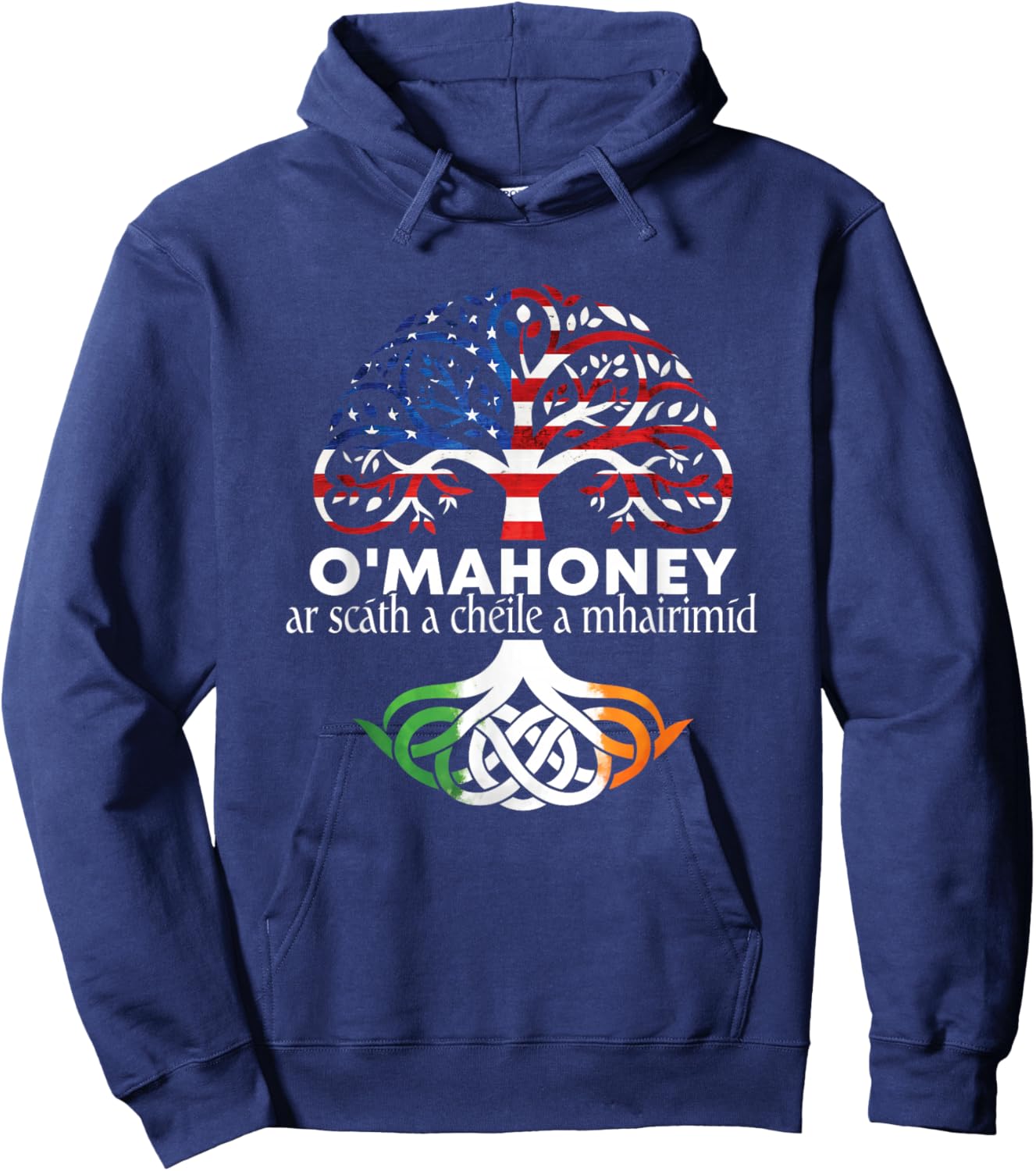 O'Mahoney Irish Family Name Celtic Irish Roots Hoodie - Hoodie | Navy