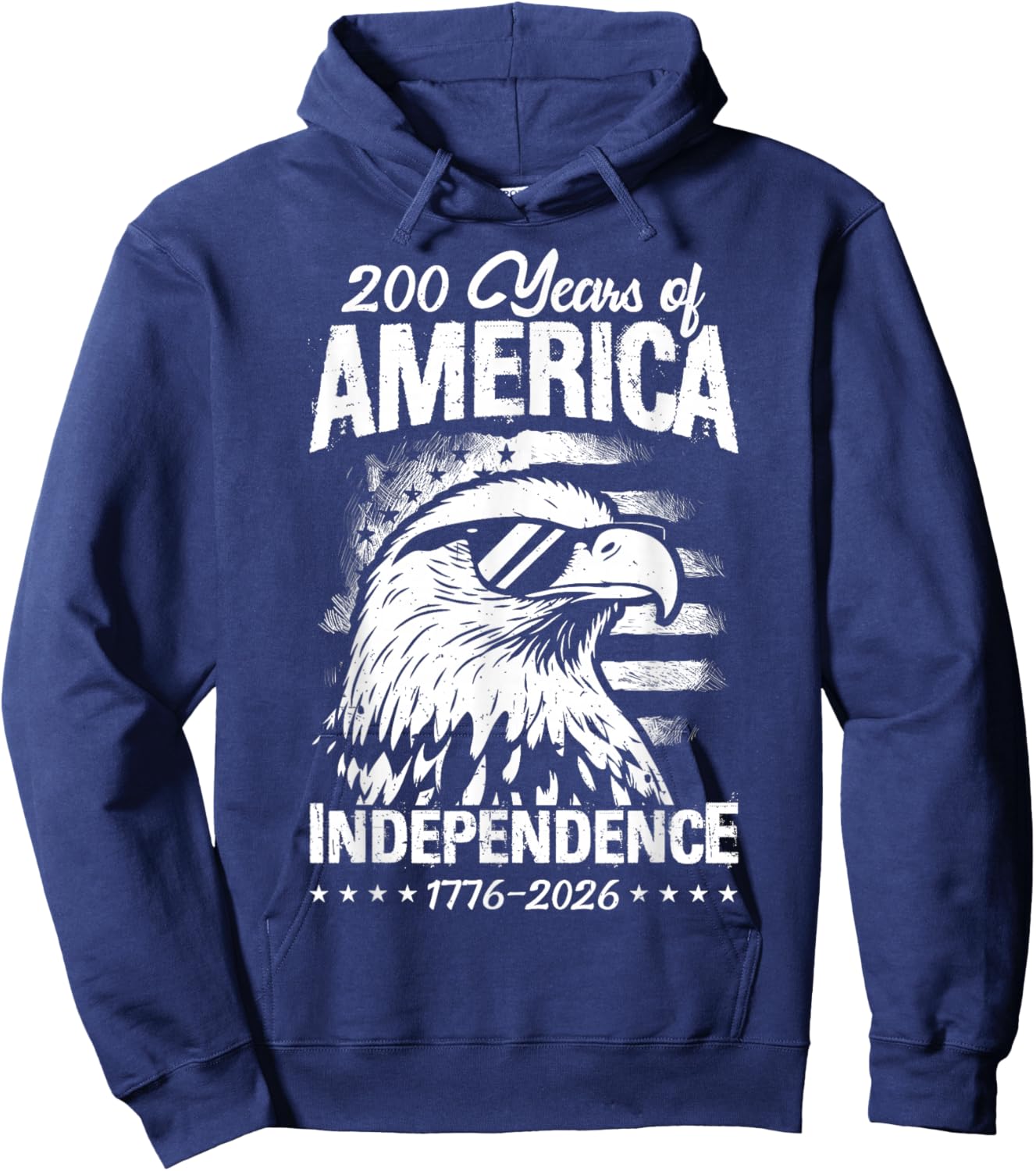 200 Years of America Independence 1776-2026 Hoodie - Hoodie | Navy