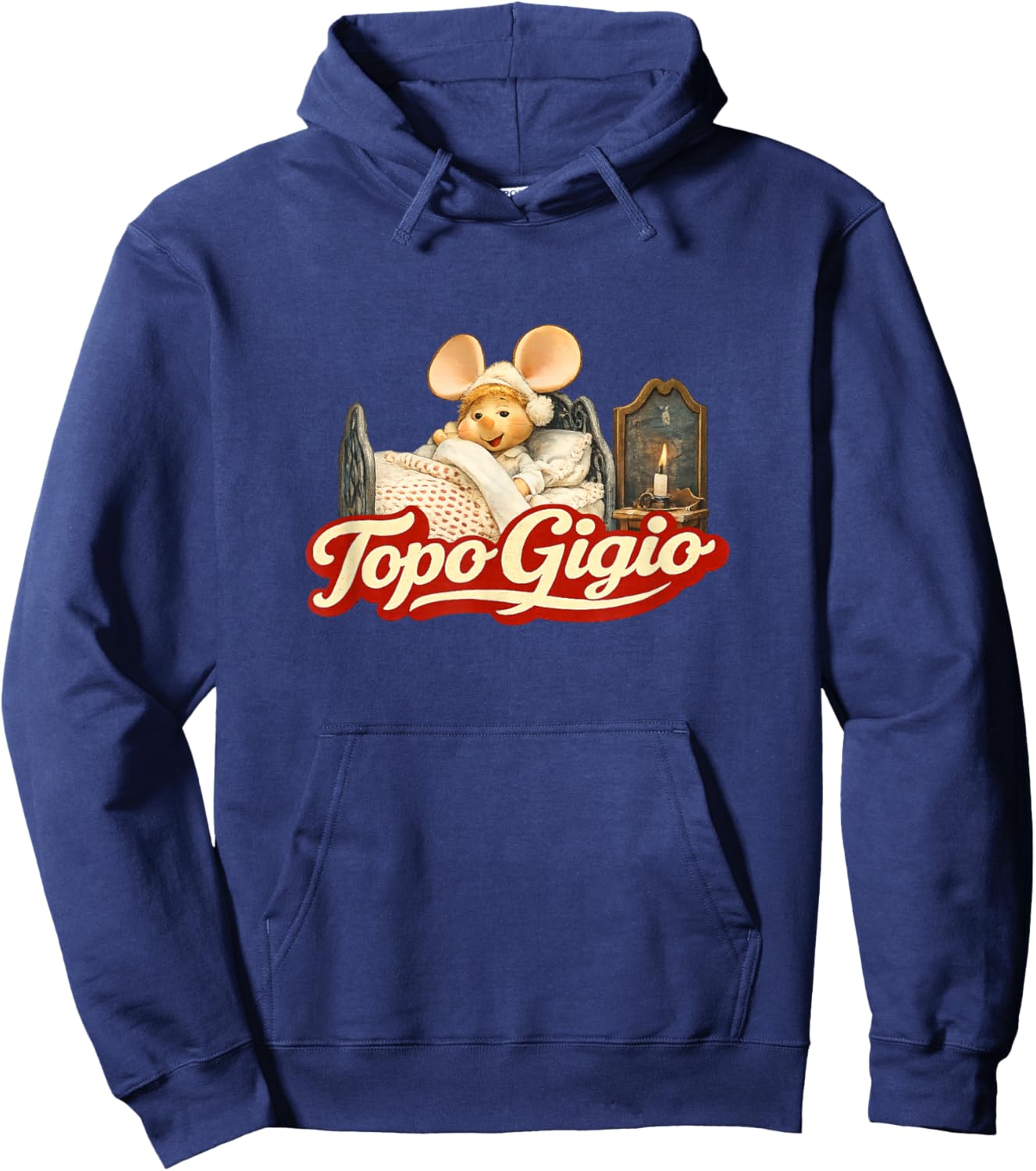 Bedtime Topo Gigio Vintage Cartoon Style Hoodie - Hoodie | Navy