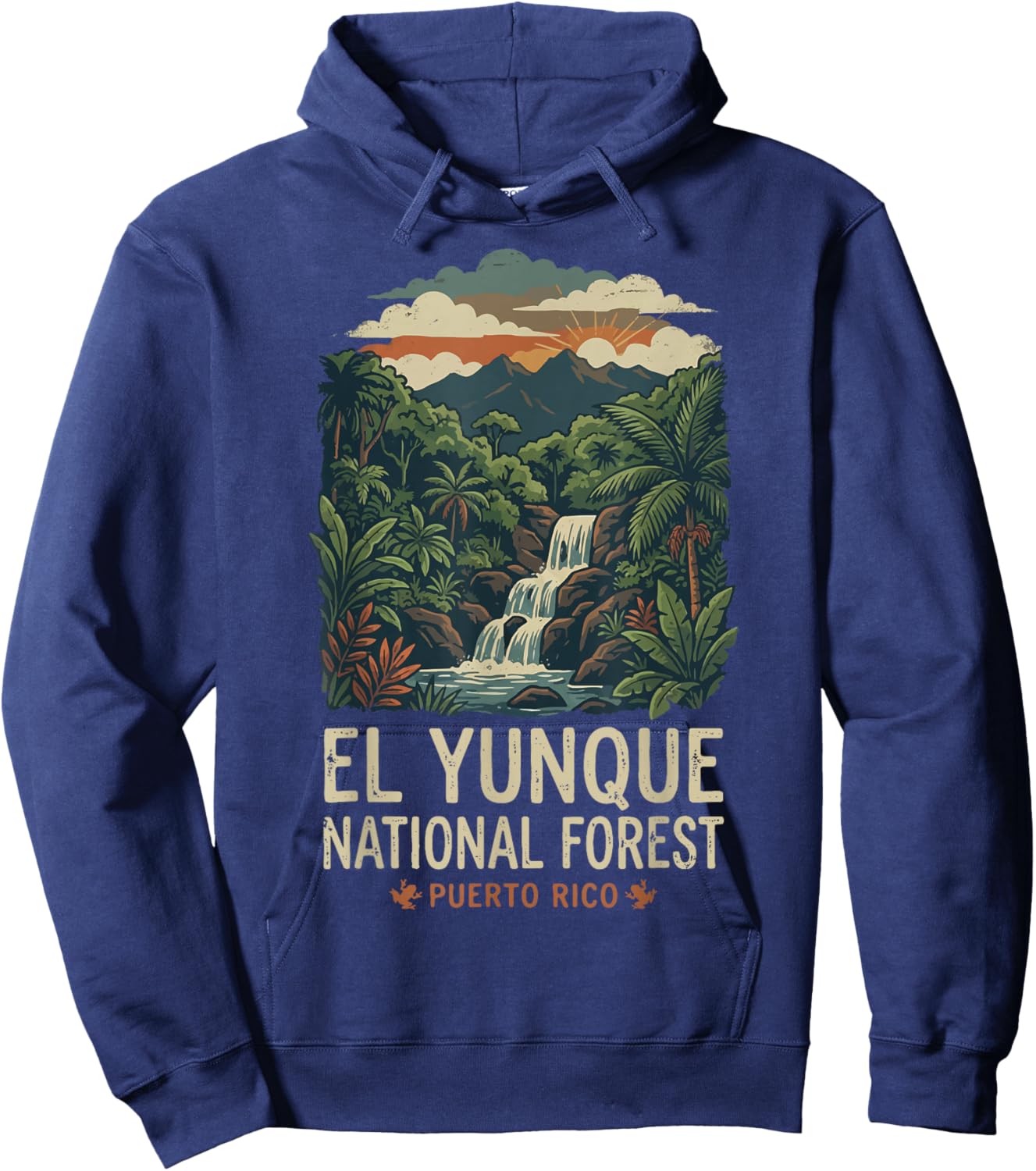 El Yunque National Forest Puerto Rico Hoodie - Hoodie | Navy